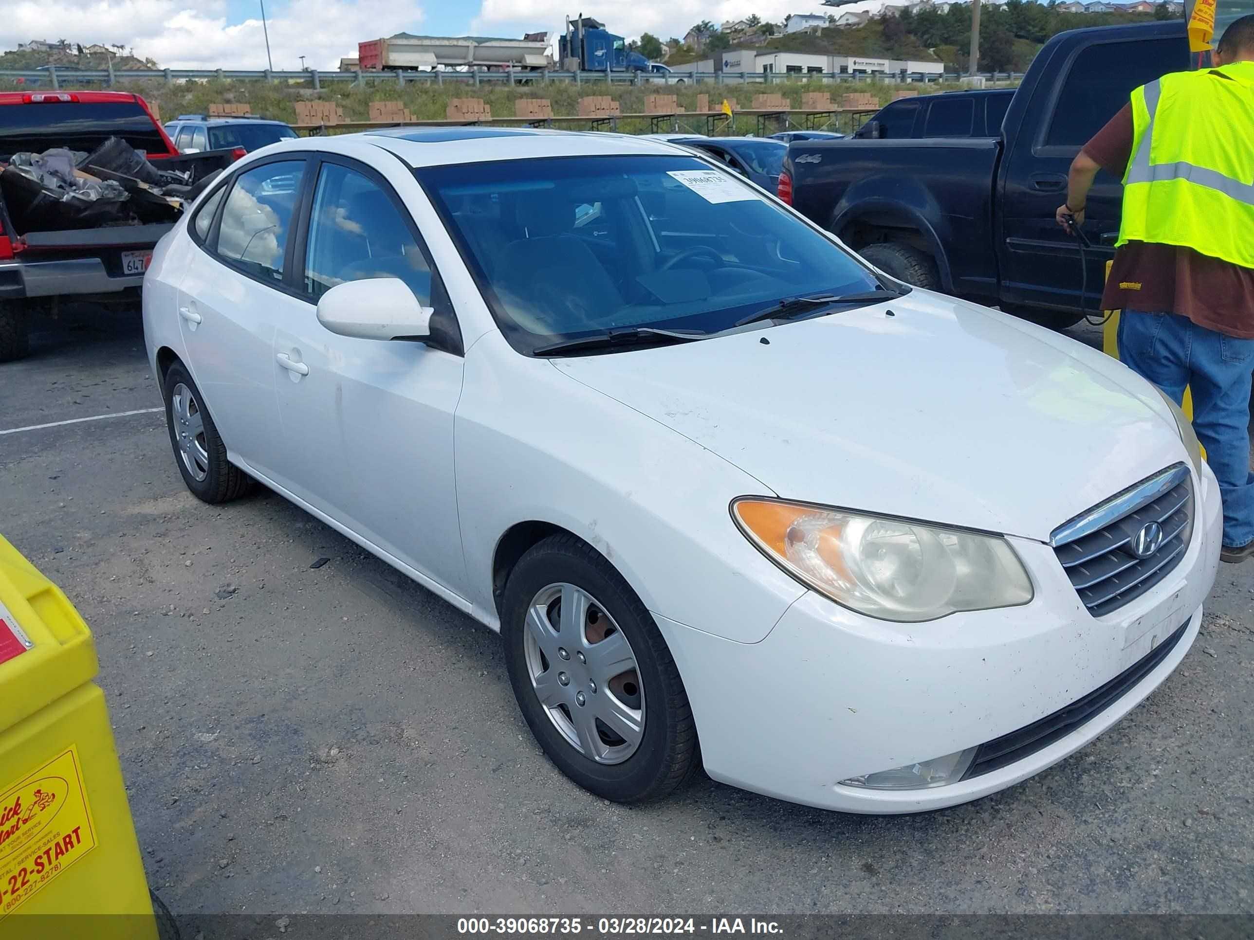 hyundai elantra 2007 kmhdu46d67u162348