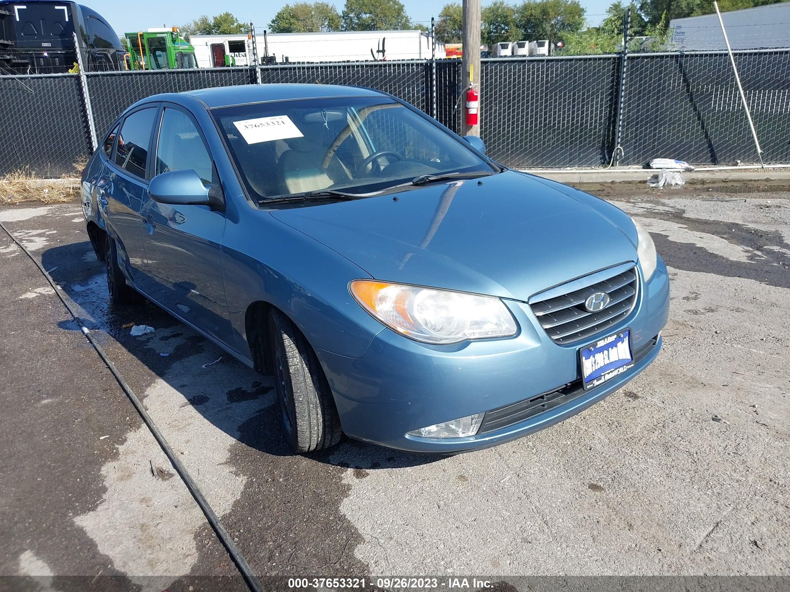 hyundai elantra 2007 kmhdu46d67u211547