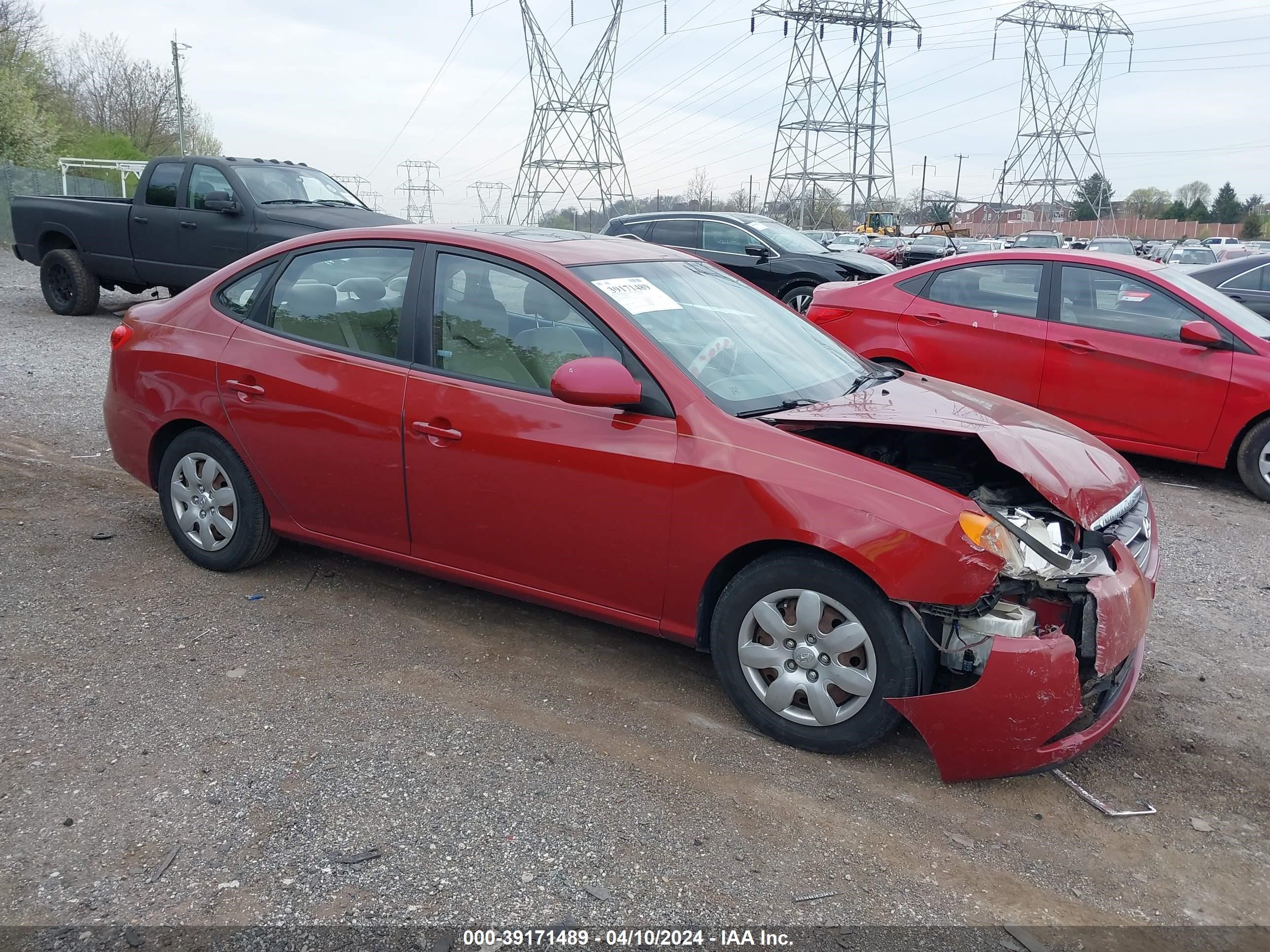 hyundai elantra 2008 kmhdu46d68u581723