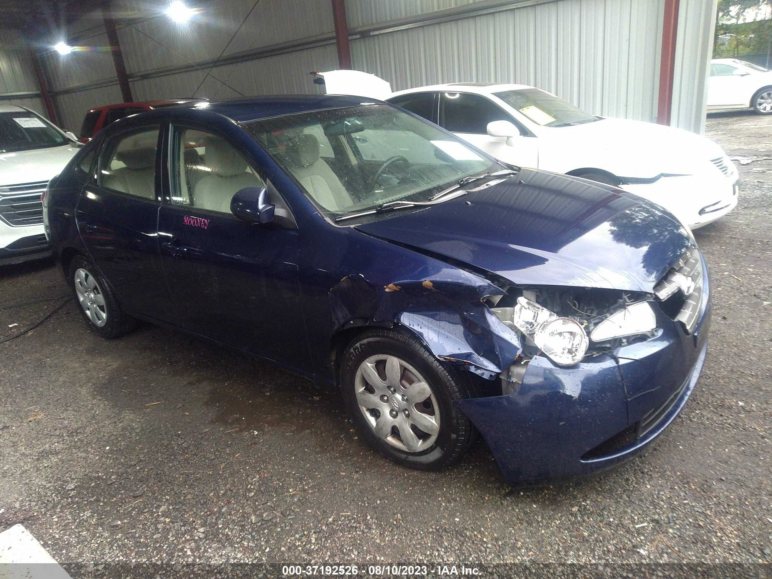 hyundai elantra 2008 kmhdu46d88u489593