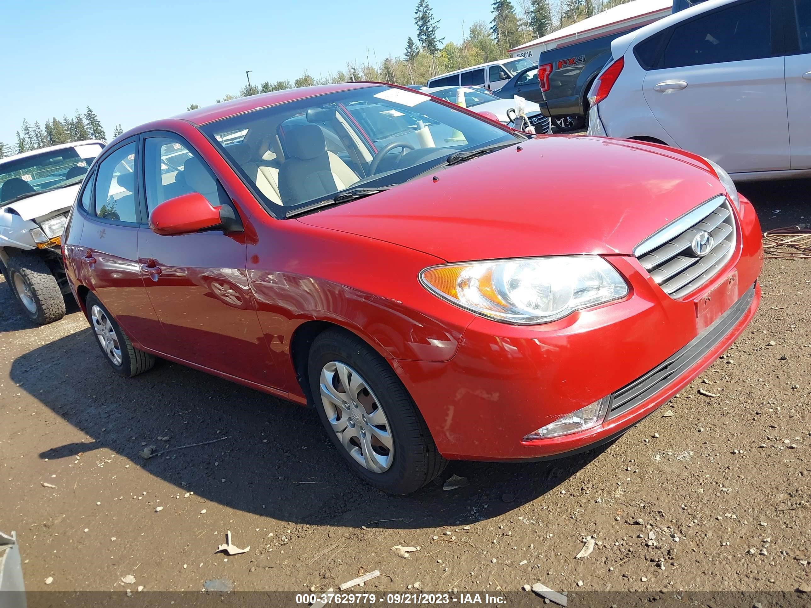 hyundai elantra 2009 kmhdu46d89u824952