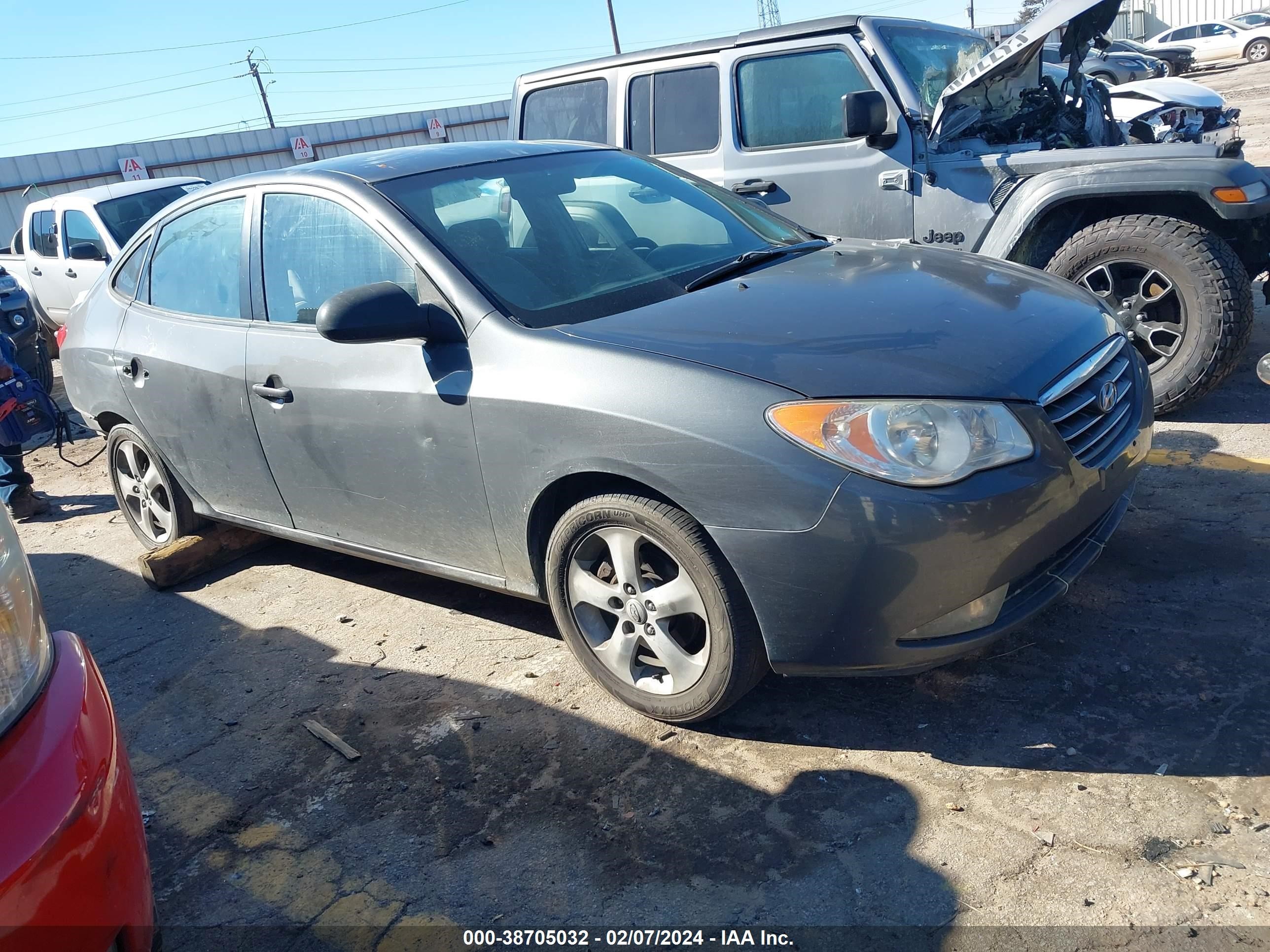 hyundai elantra 2007 kmhdu46d97u035853