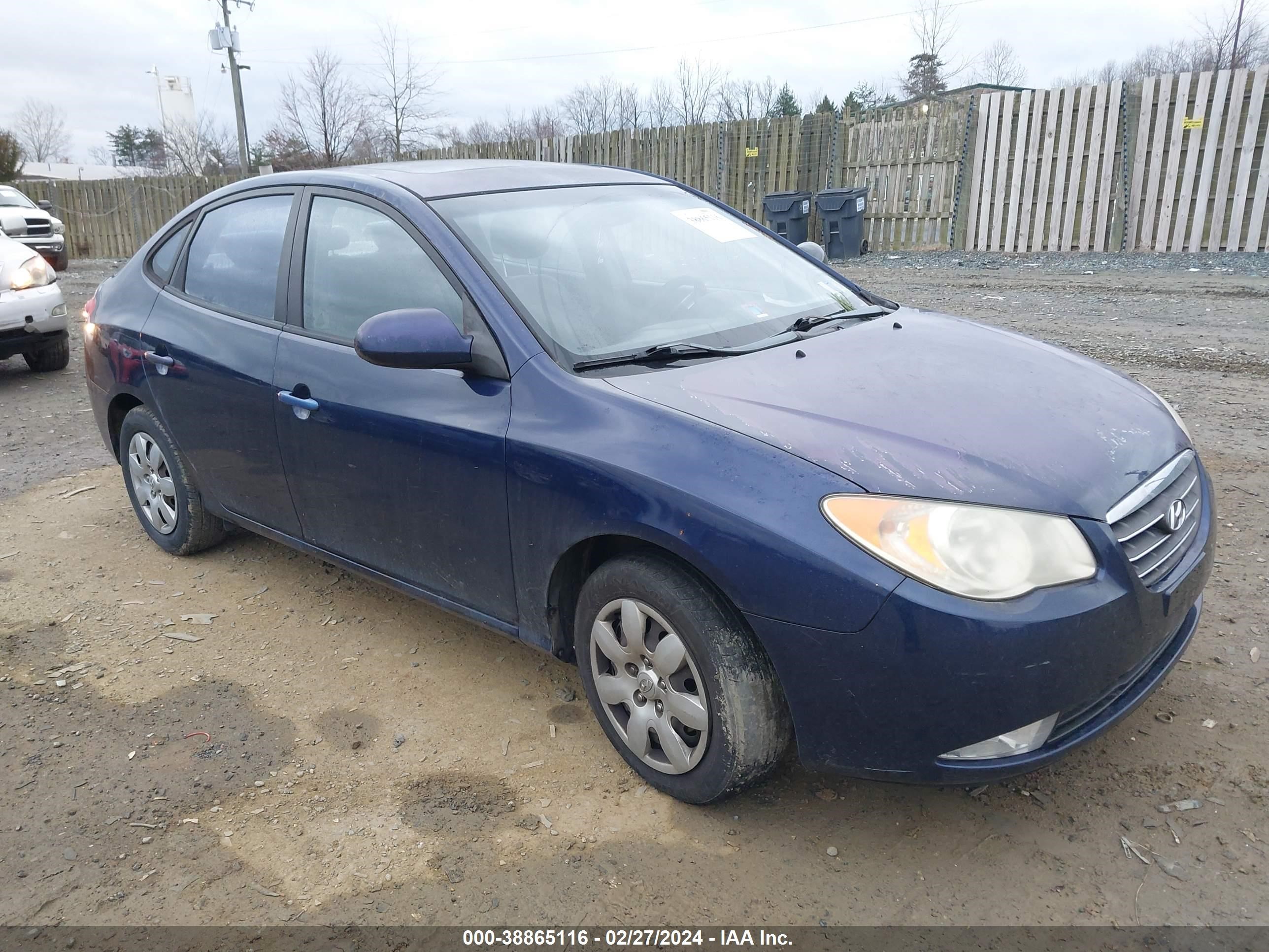 hyundai elantra 2007 kmhdu46d97u179726