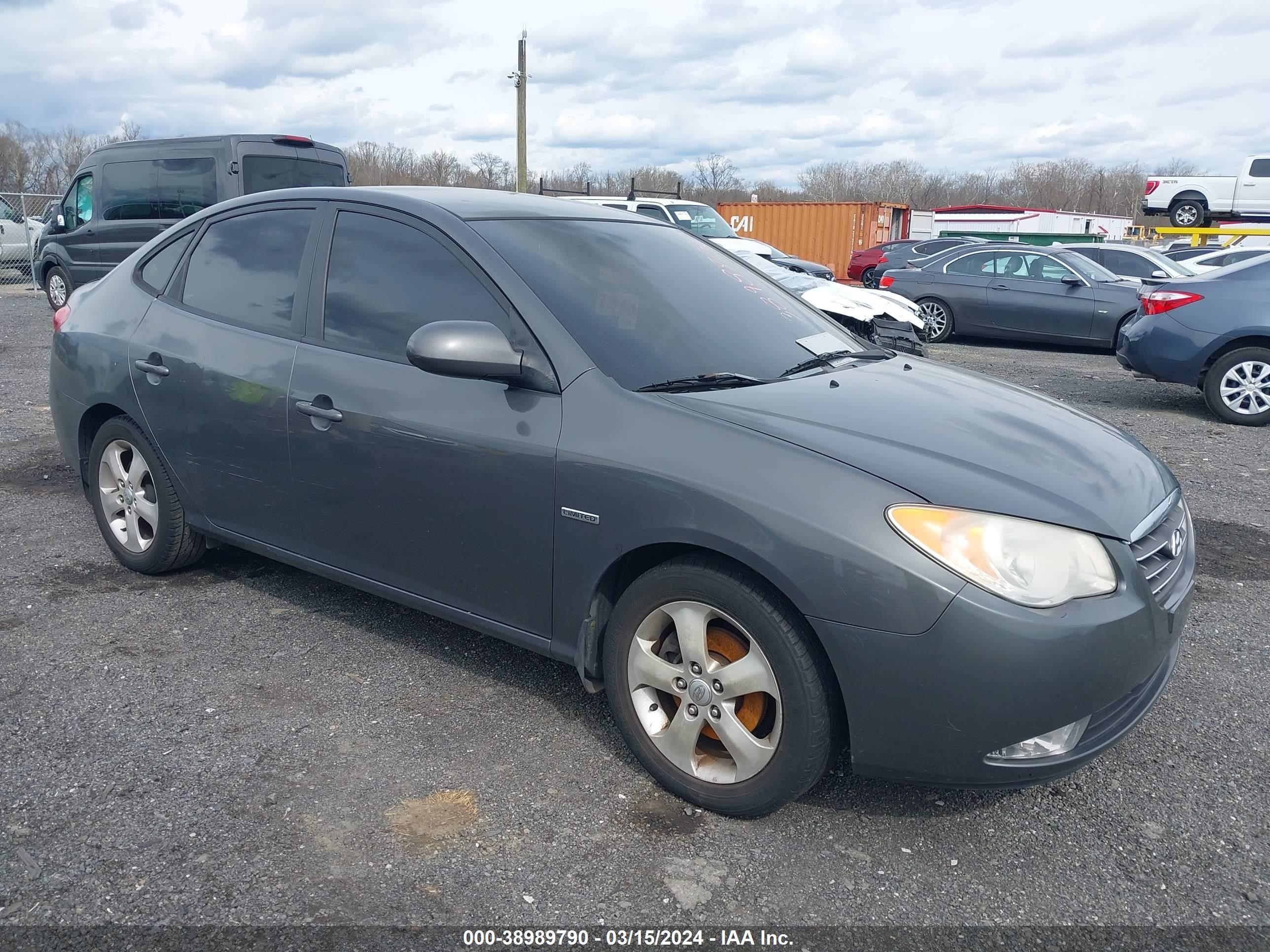 hyundai elantra gl 2007 kmhdu46dx7u114108