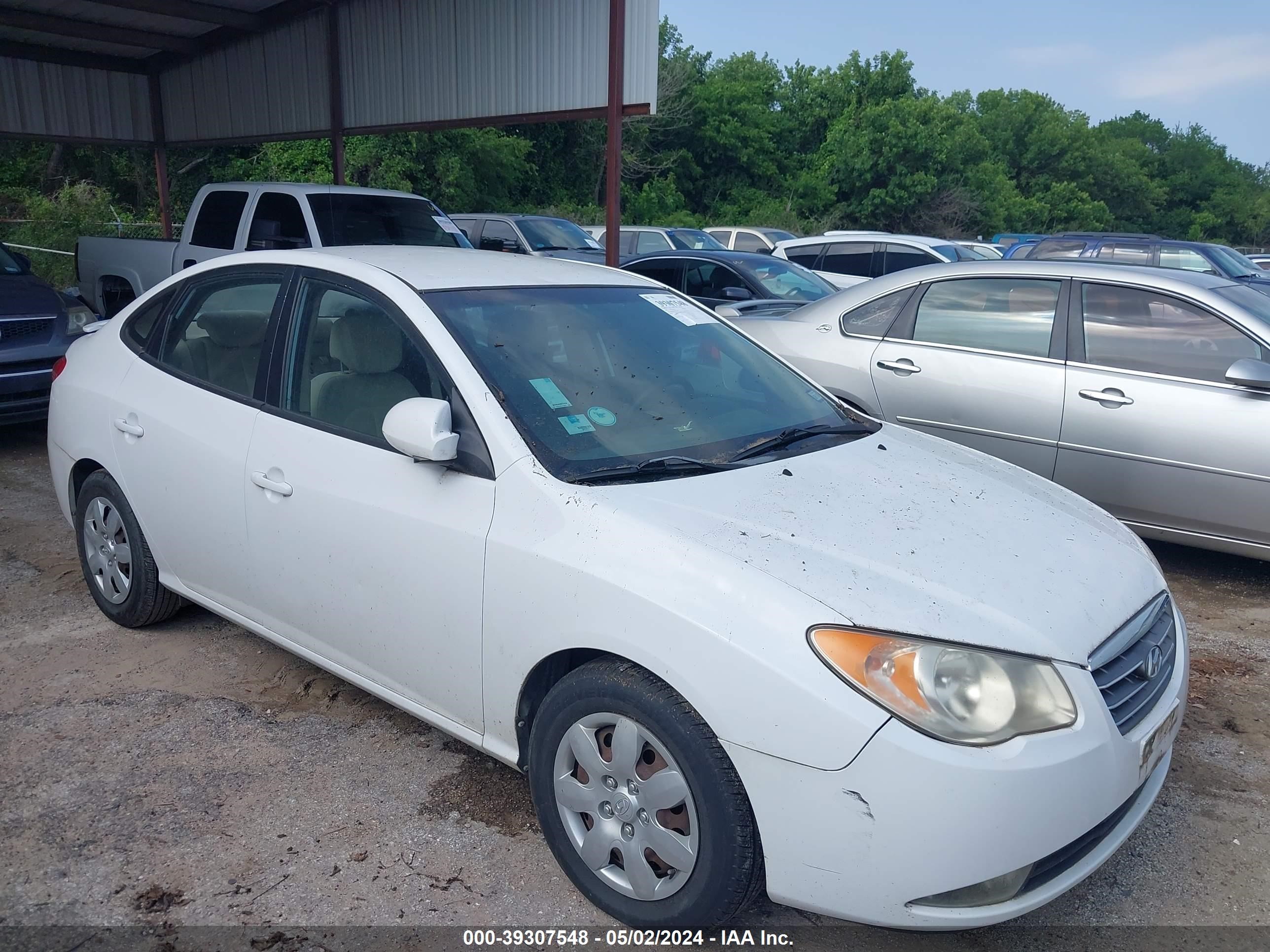 hyundai elantra 2008 kmhdu46dx8u535344