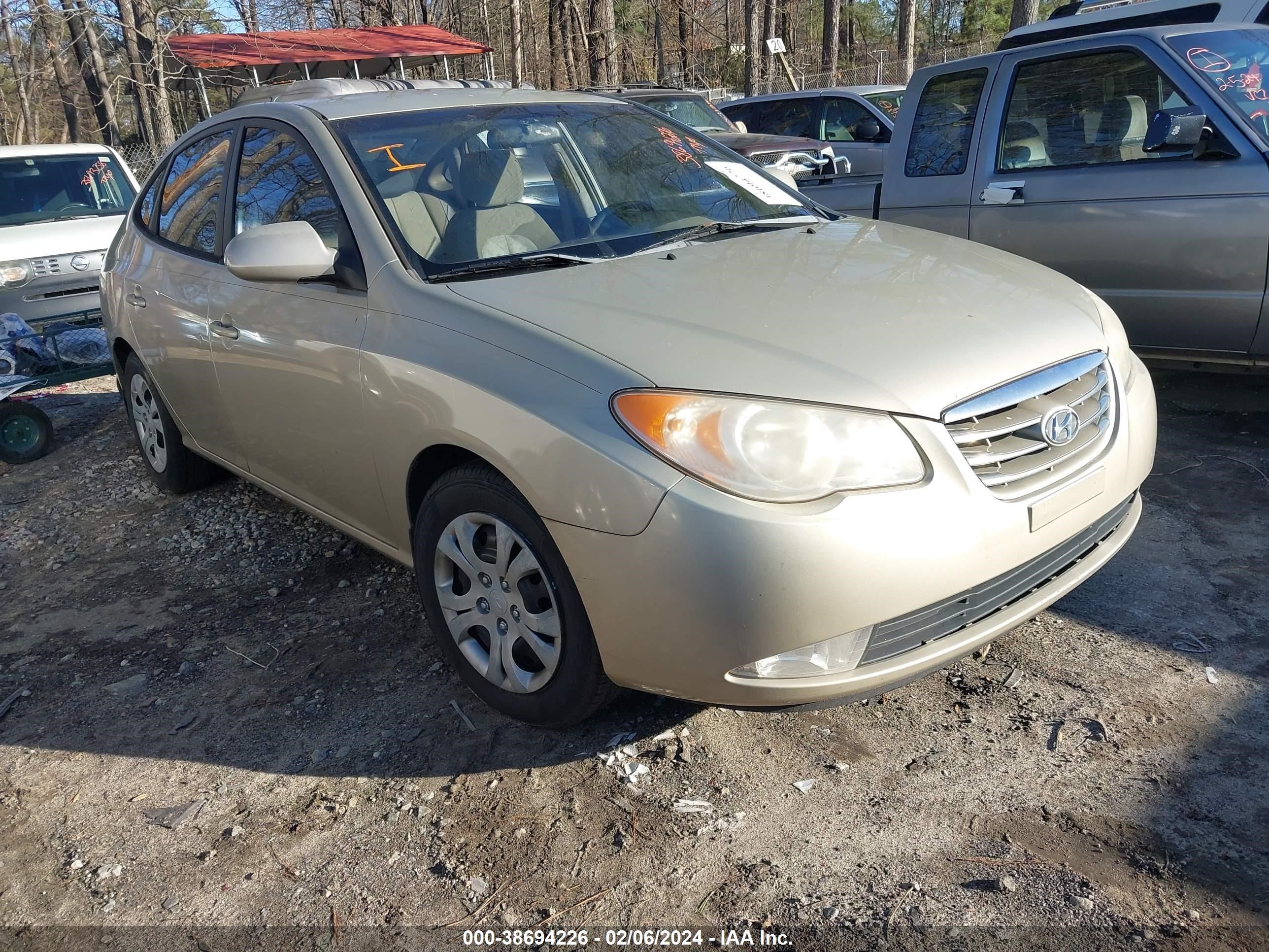 hyundai elantra 2010 kmhdu4ad9au876148