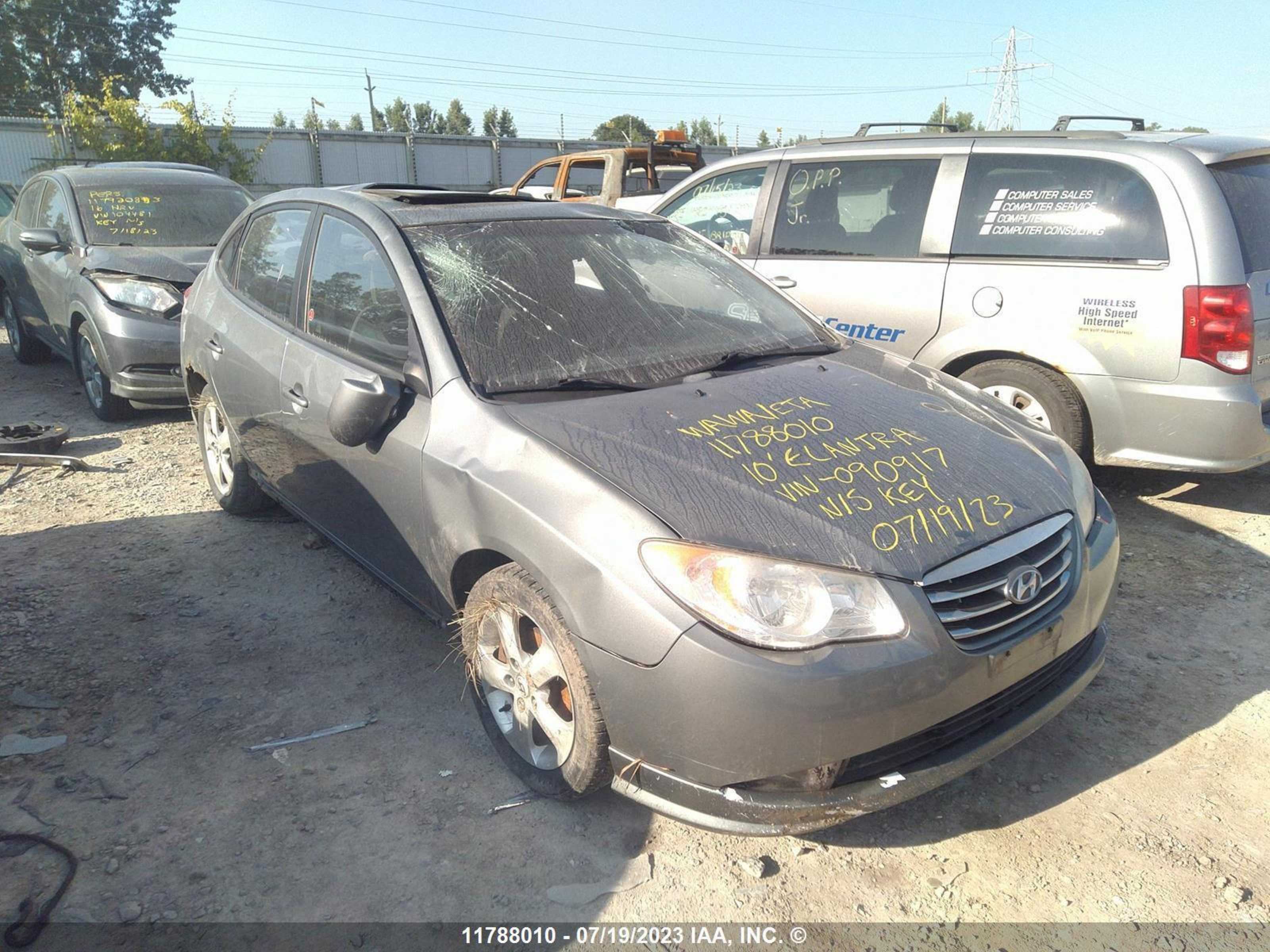 hyundai elantra 2010 kmhdu4bd2au090917