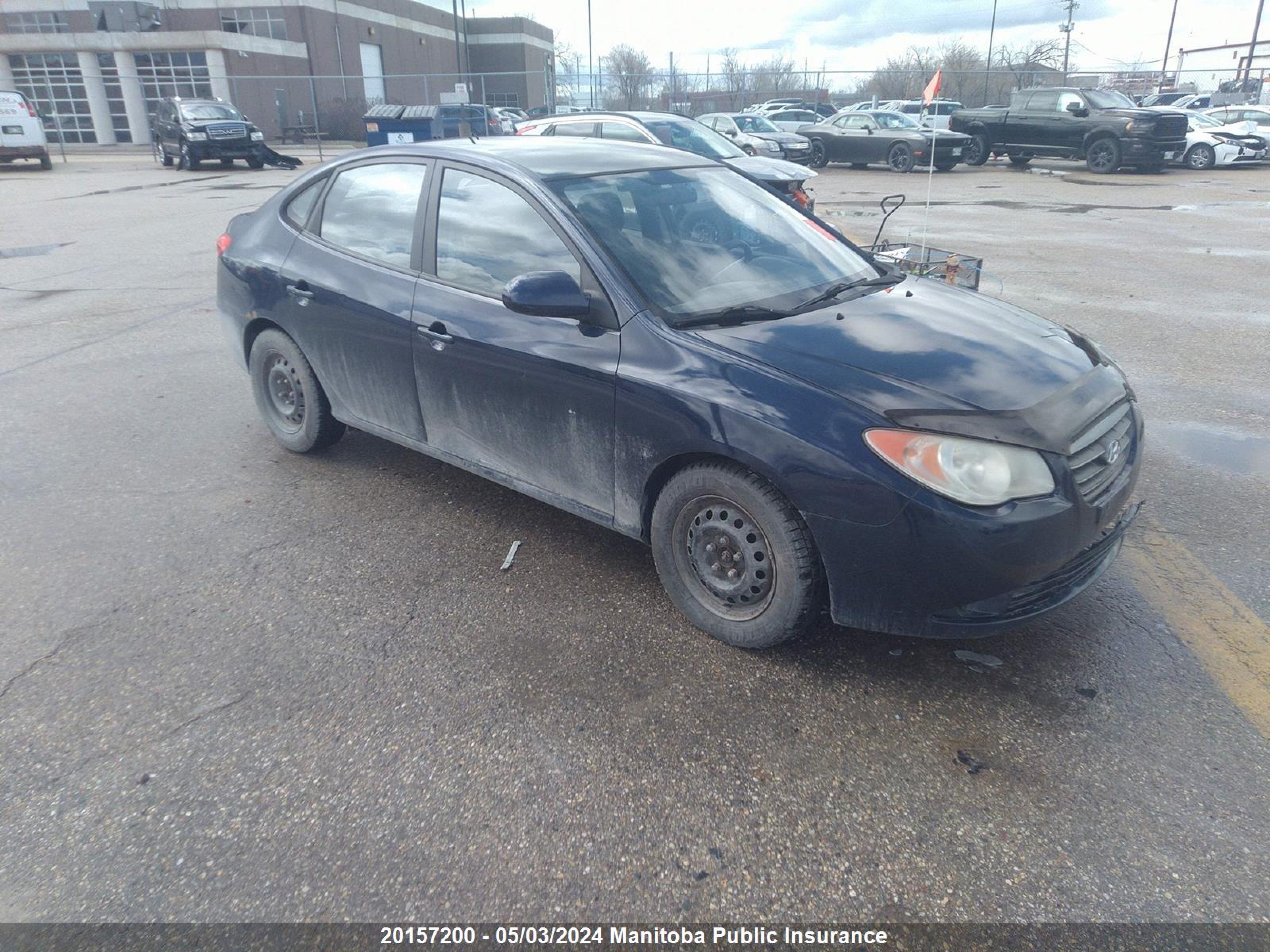 hyundai elantra 2010 kmhdu4bd7au124222