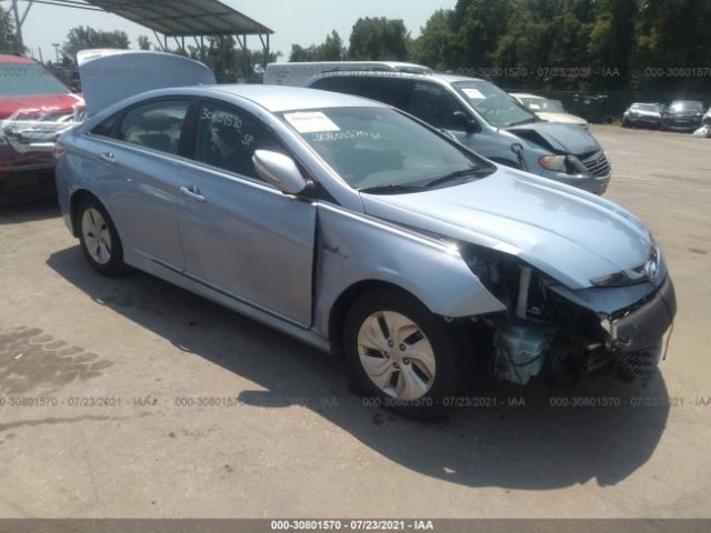 hyundai sonata hybrid 2013 kmhec4a44da077570