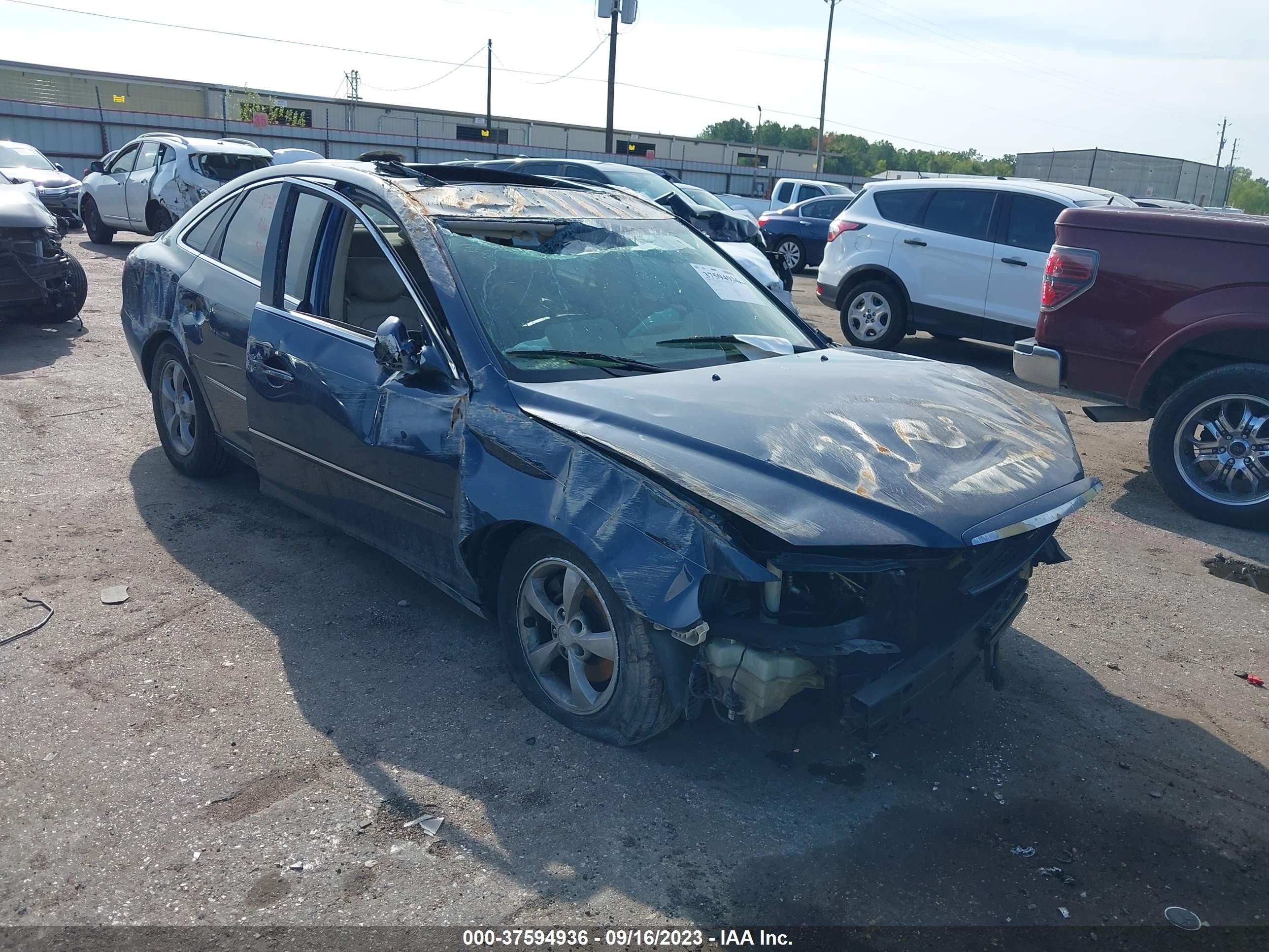 hyundai azera 2007 kmhfc46d77a195694