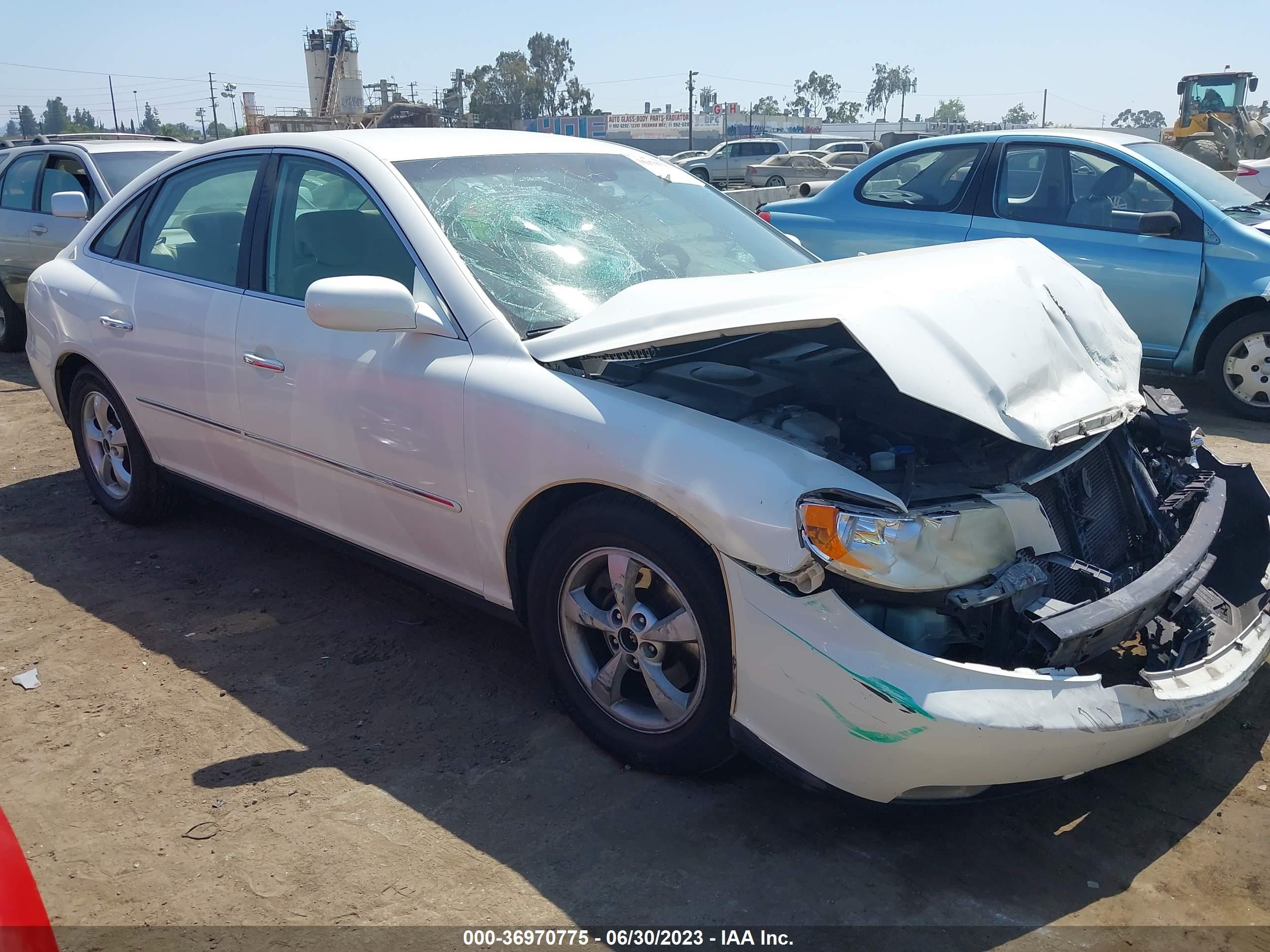 hyundai azera 2007 kmhfc46f17a182649