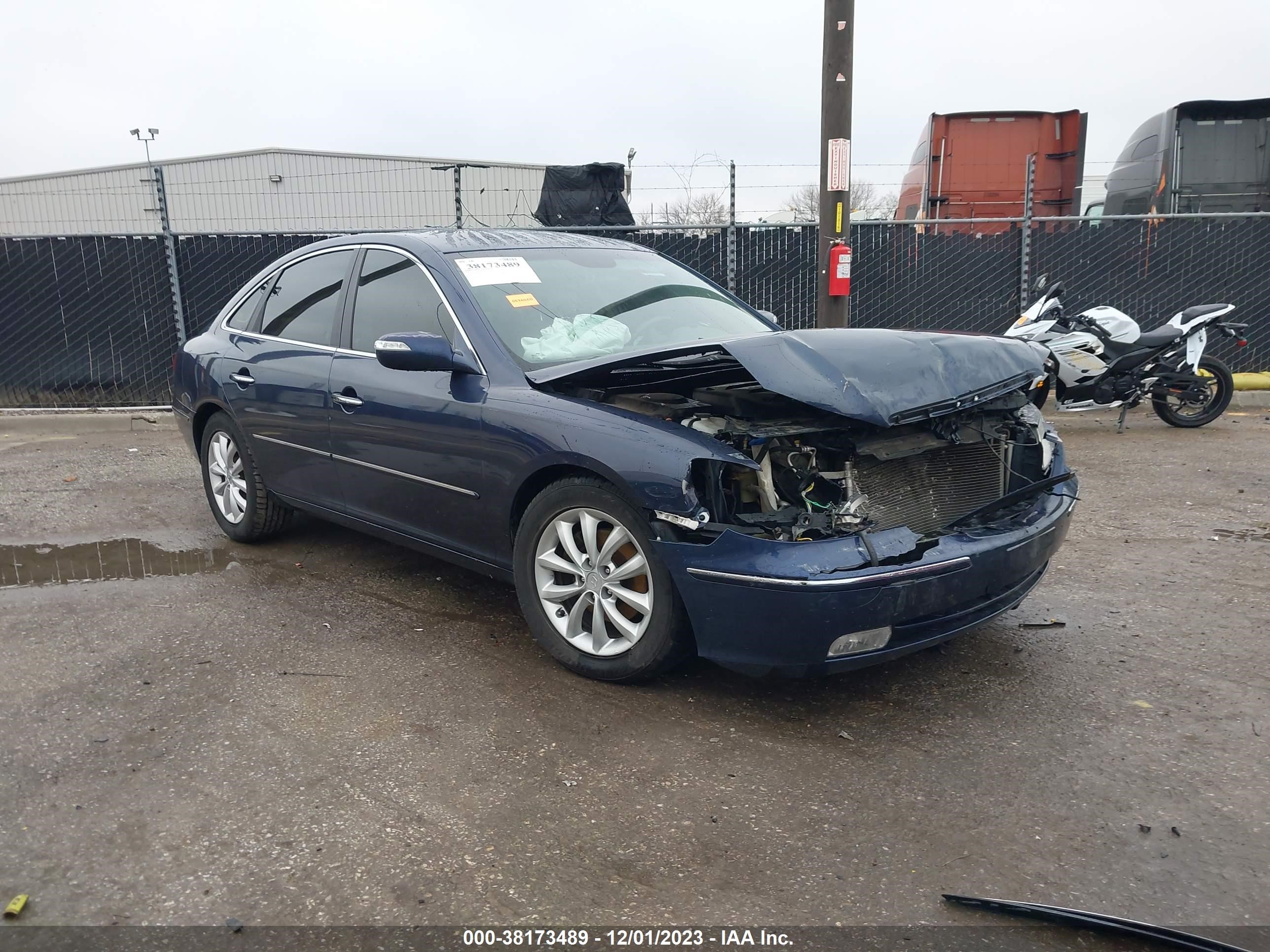 hyundai azera 2008 kmhfc46f38a256784