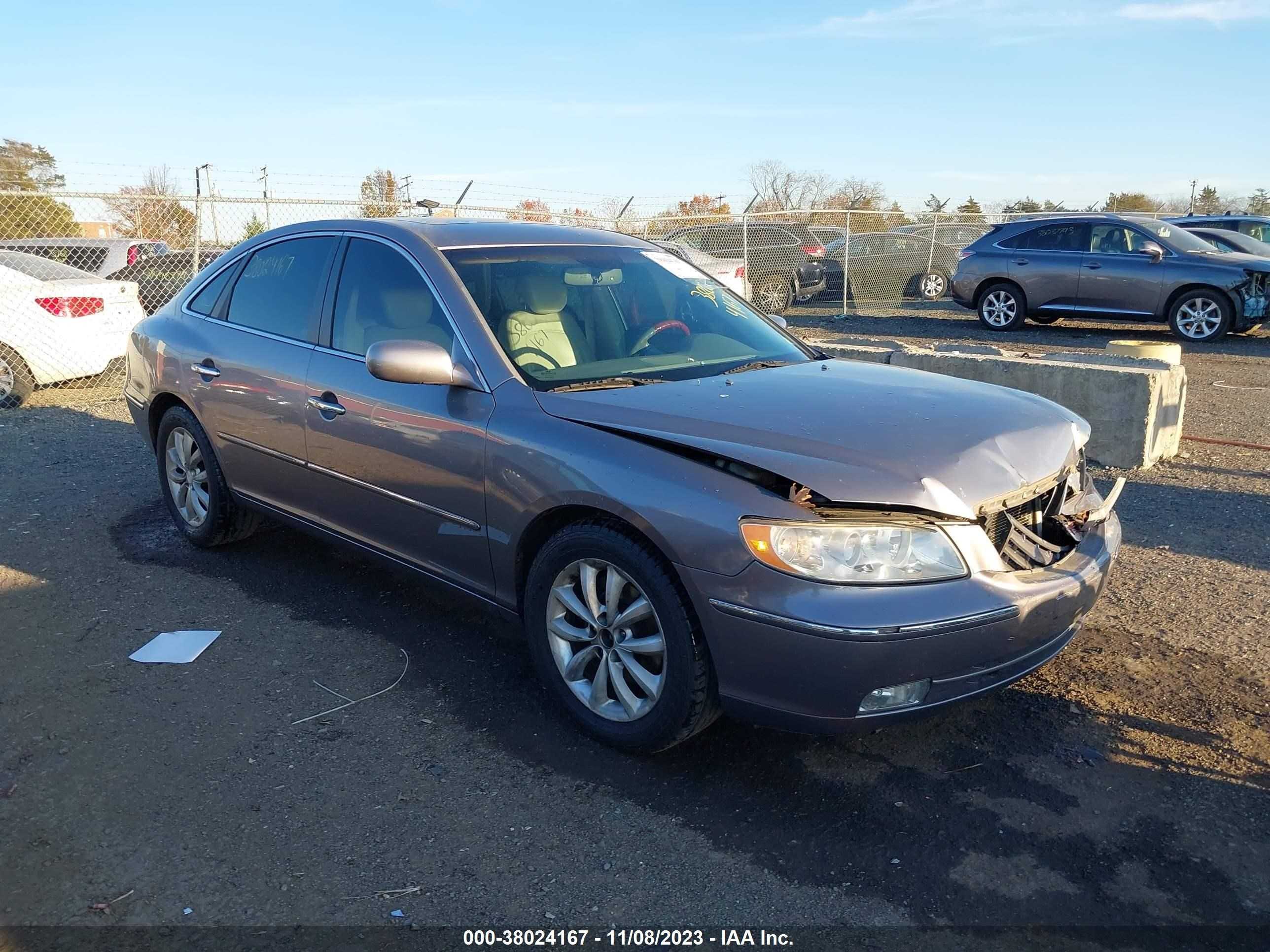 hyundai azera 2007 kmhfc46f47a175985