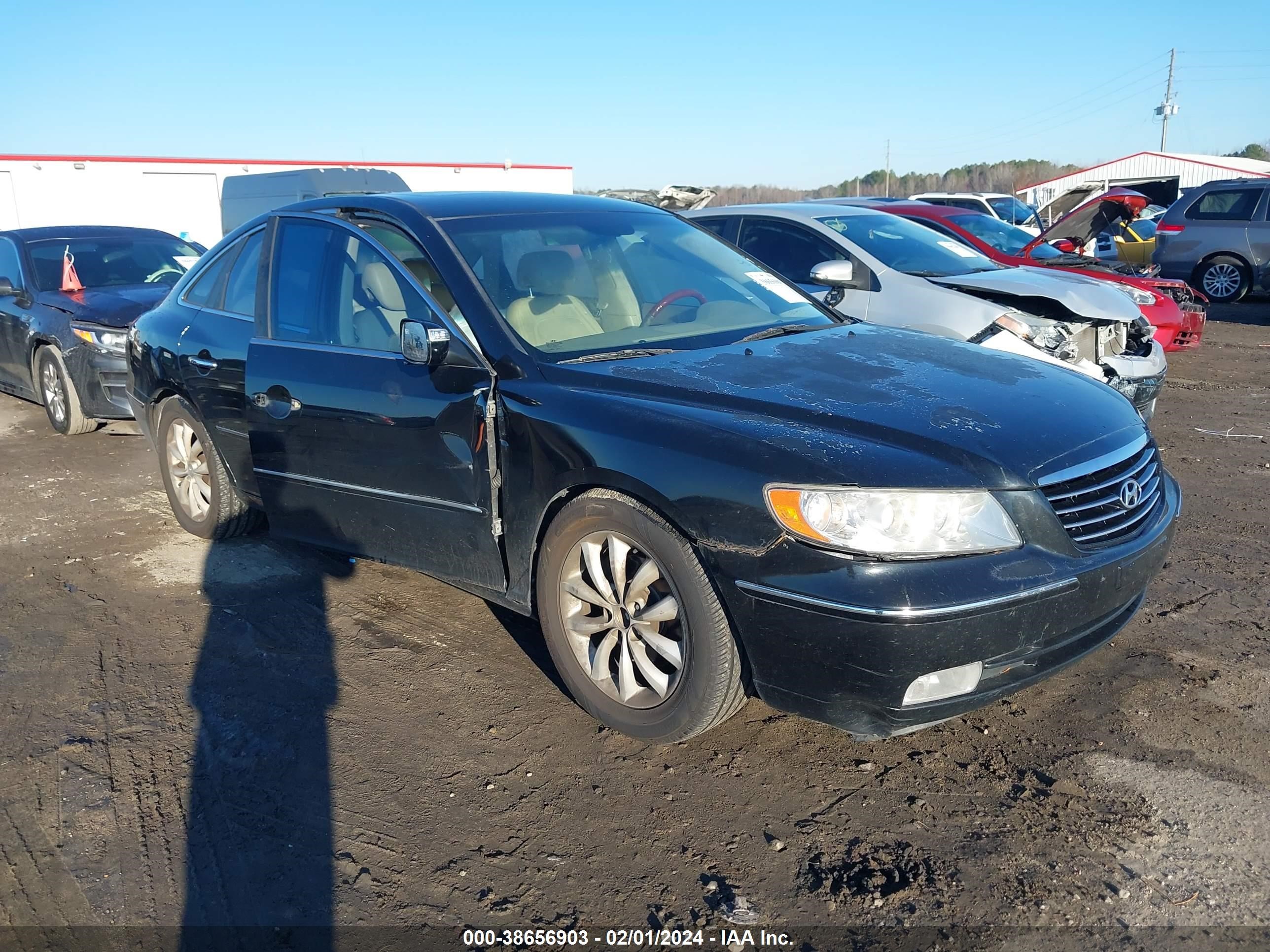 hyundai azera 2007 kmhfc46f47a227454