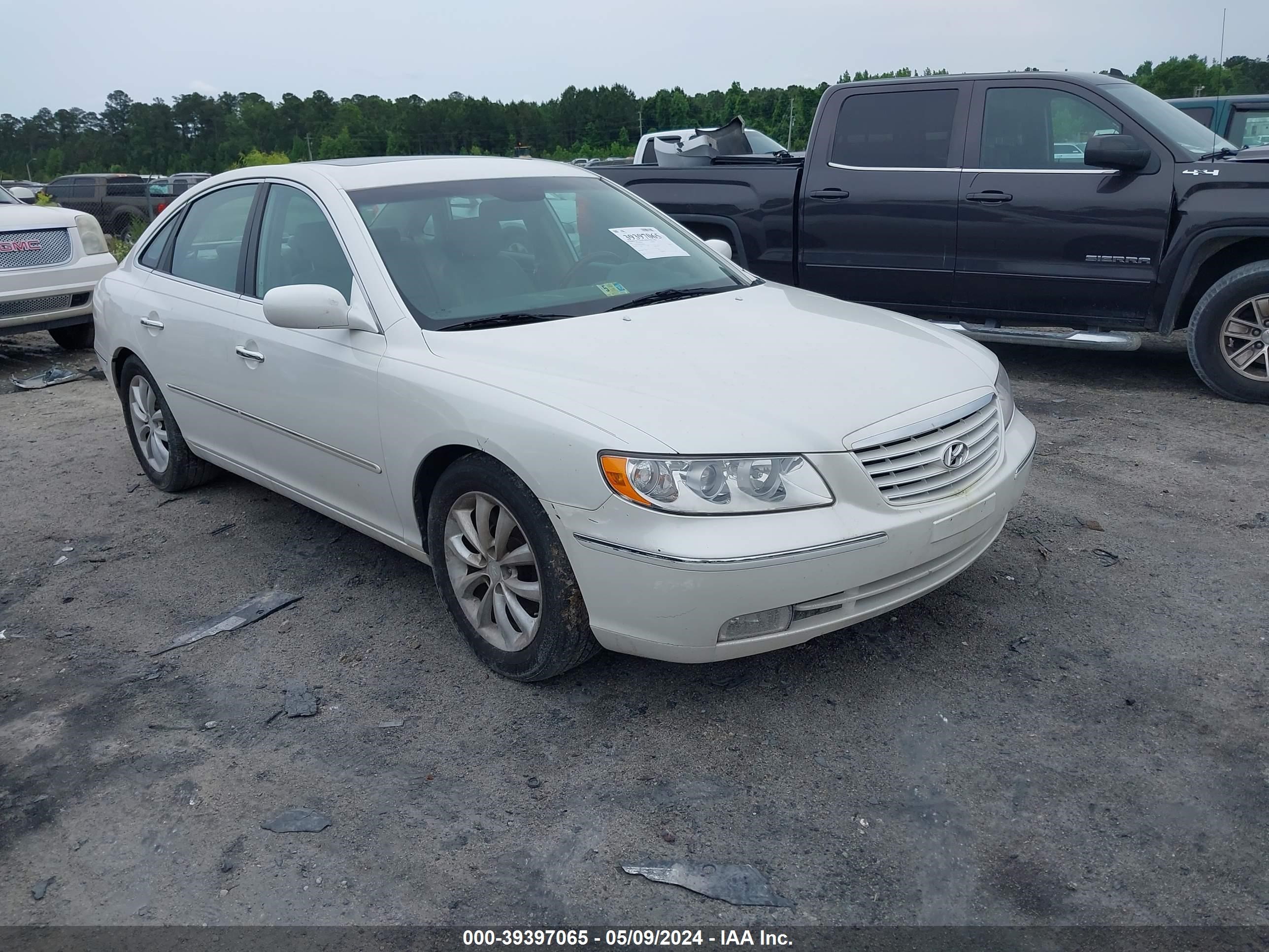 hyundai azera 2007 kmhfc46f67a216228