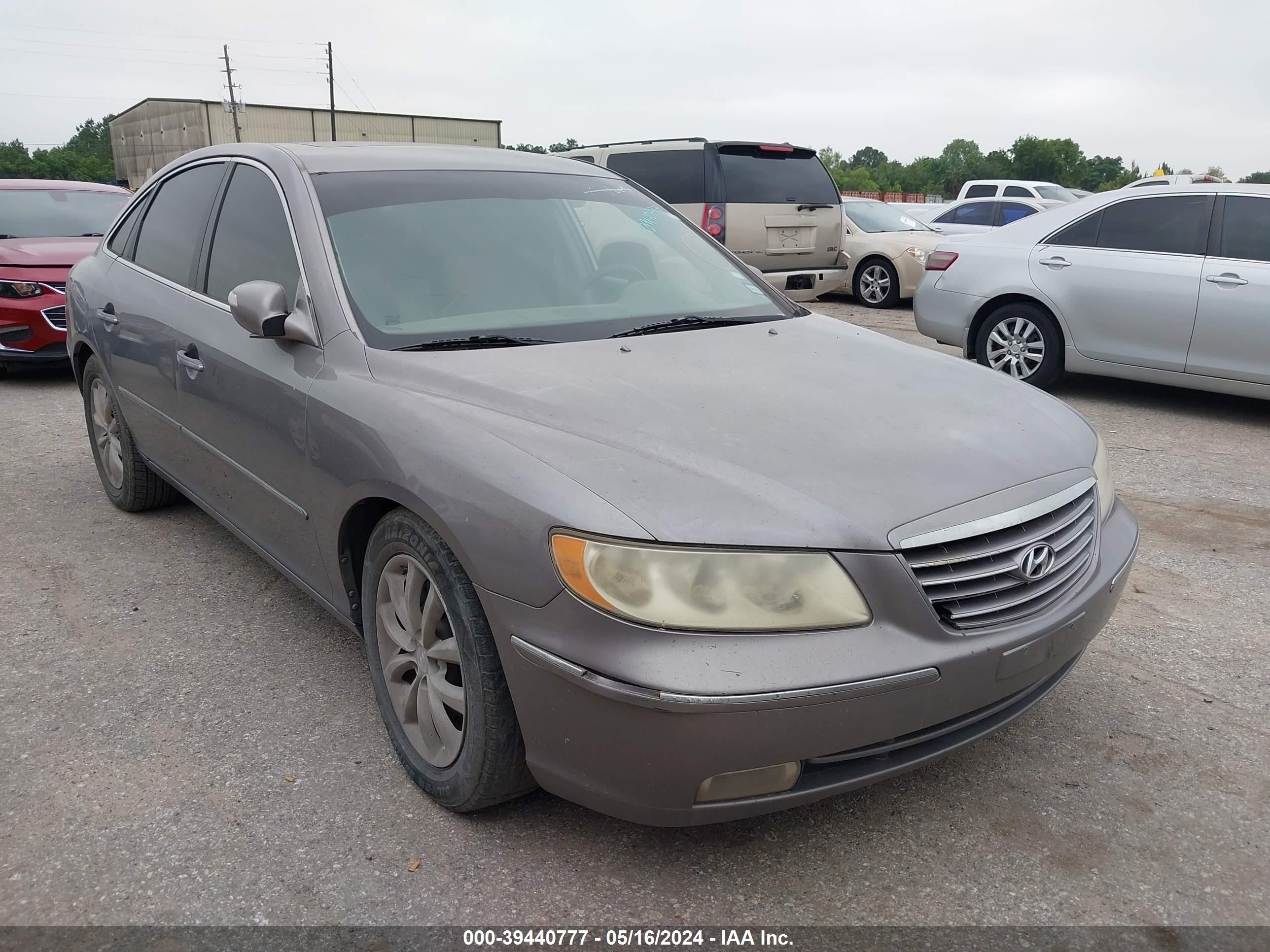 hyundai azera 2008 kmhfc46f88a254416