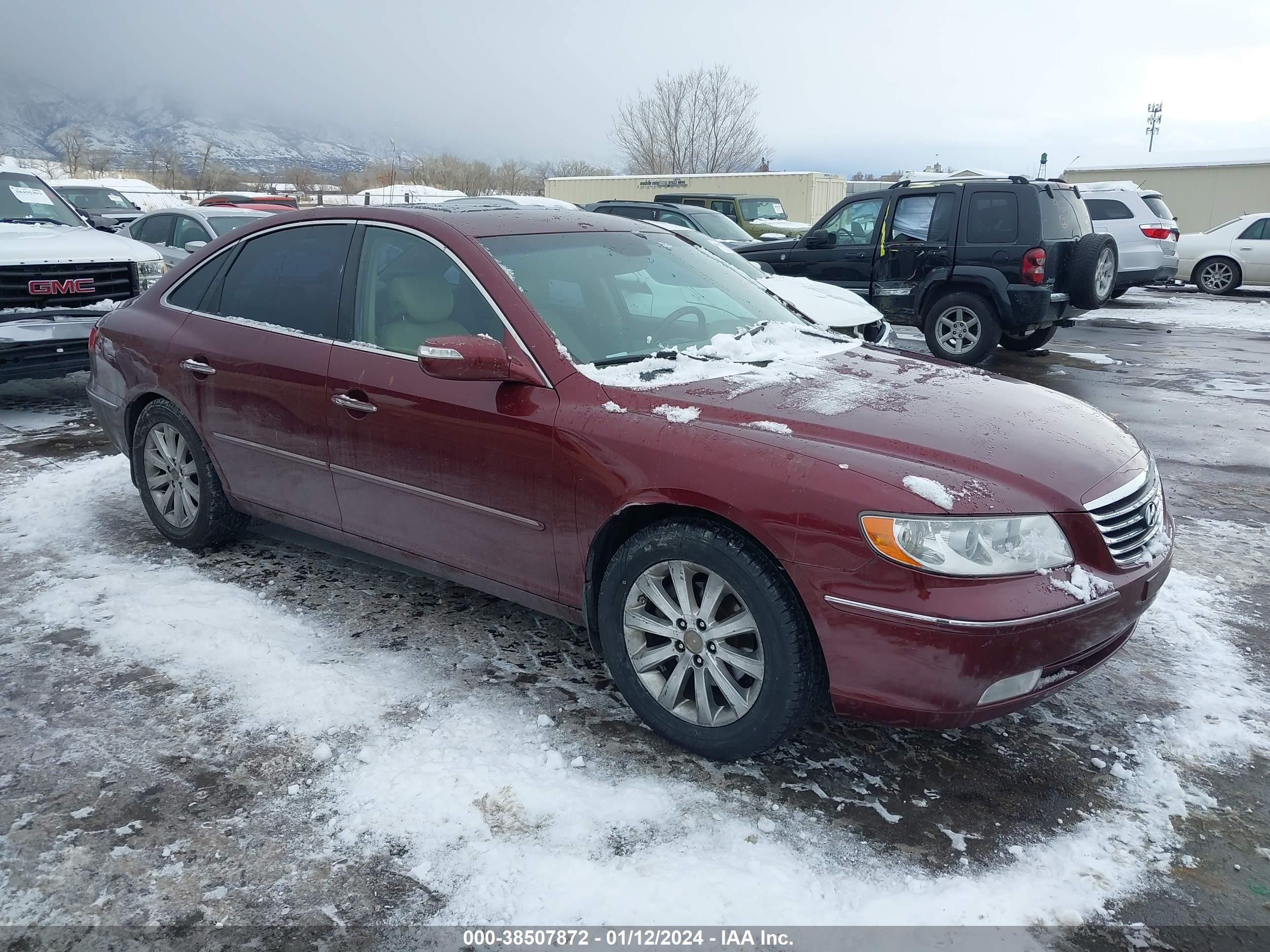 hyundai azera 2009 kmhfc46f89a358664