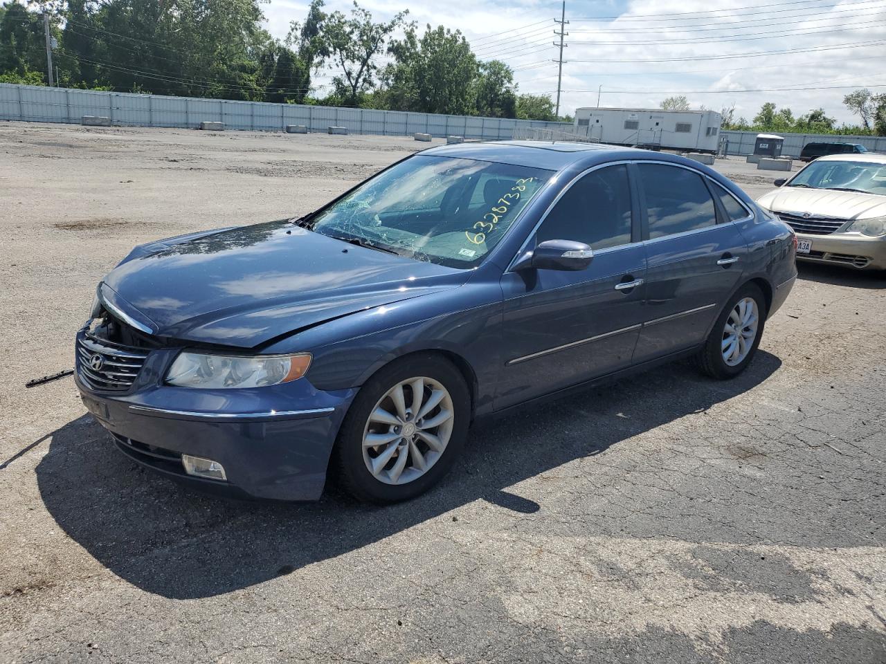 hyundai azera 2007 kmhfc46f97a242421