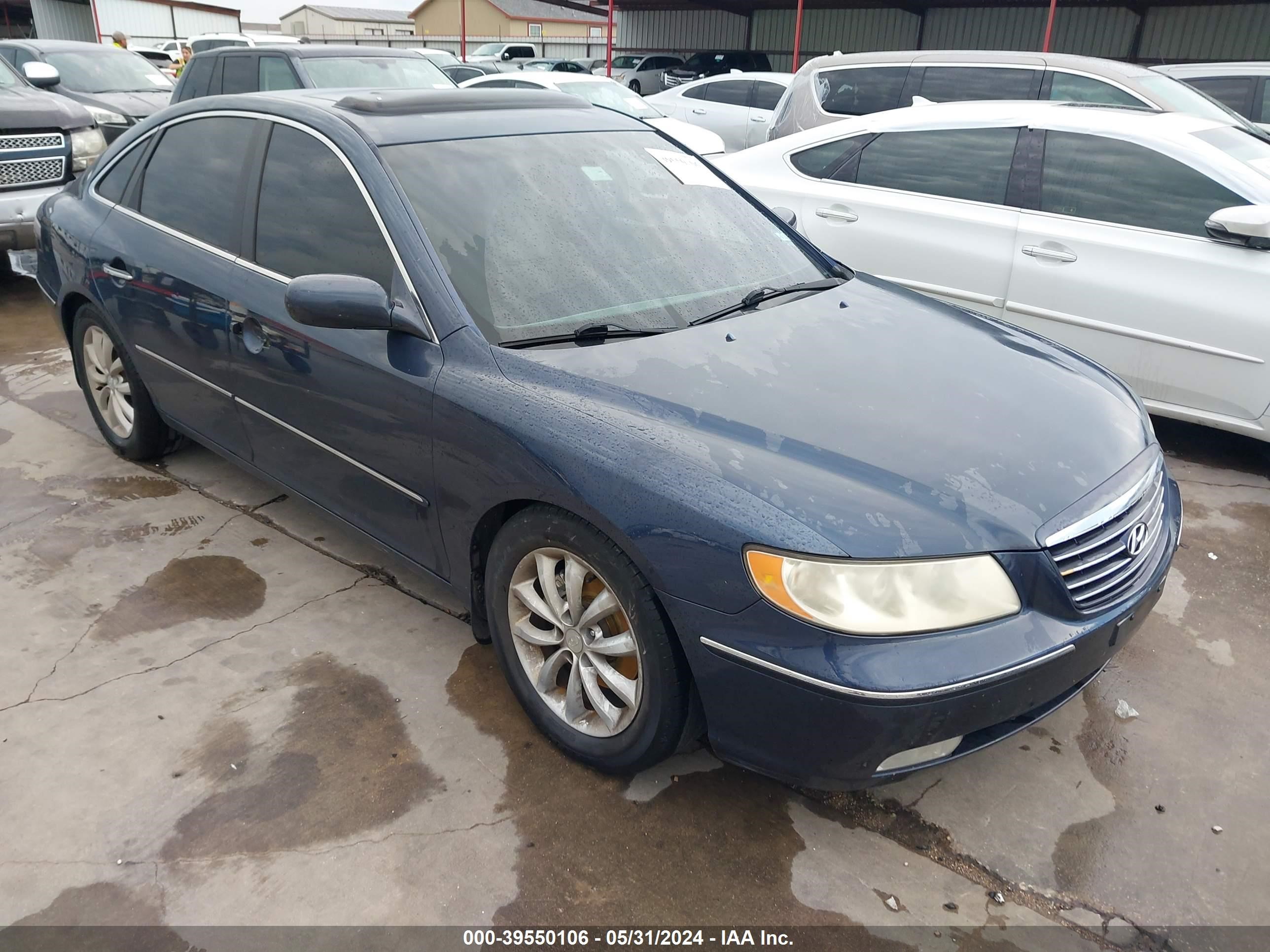 hyundai azera 2006 kmhfc46fx6a053002