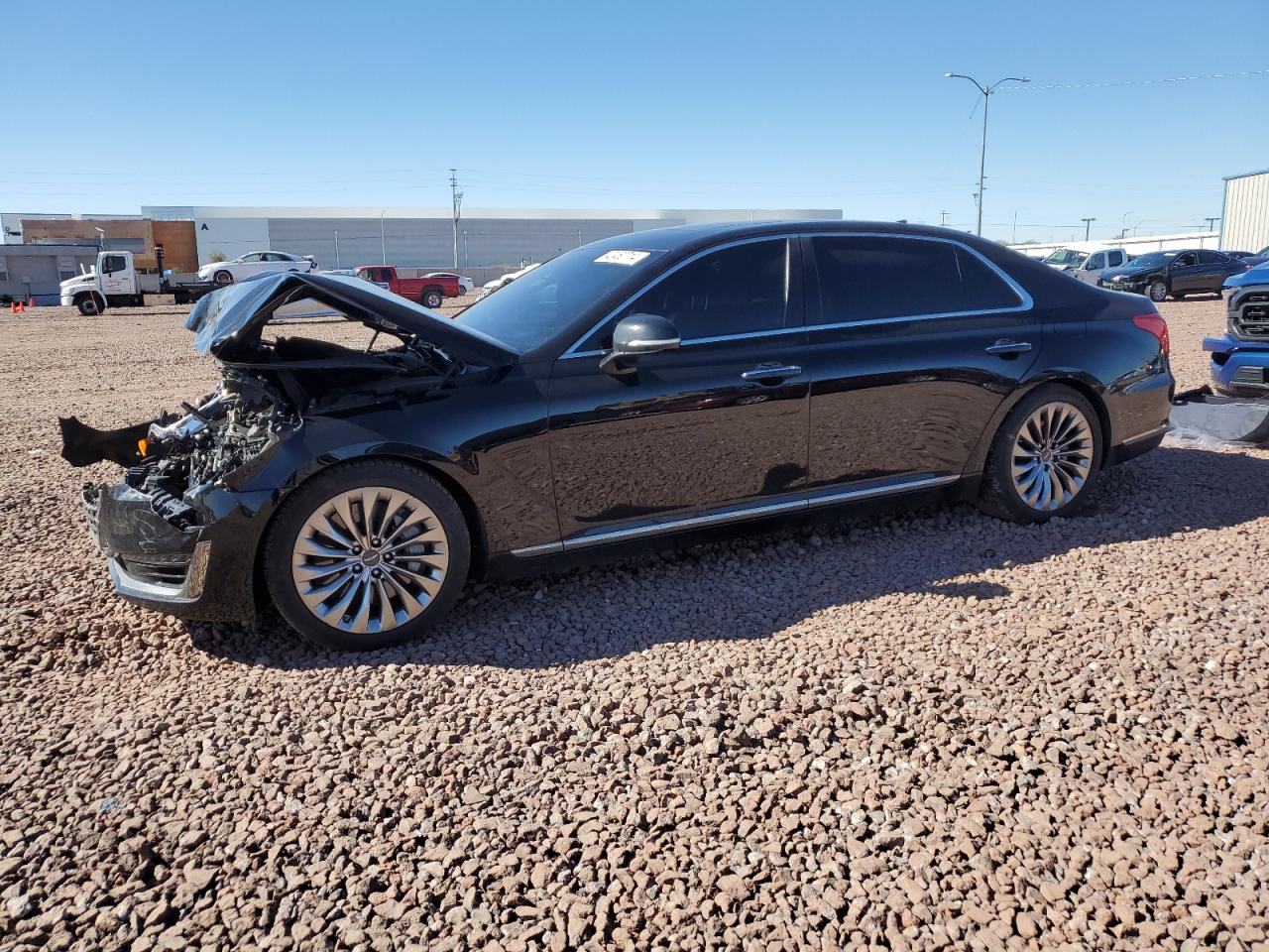 genesis g90 2017 kmhg54jh1hu031365