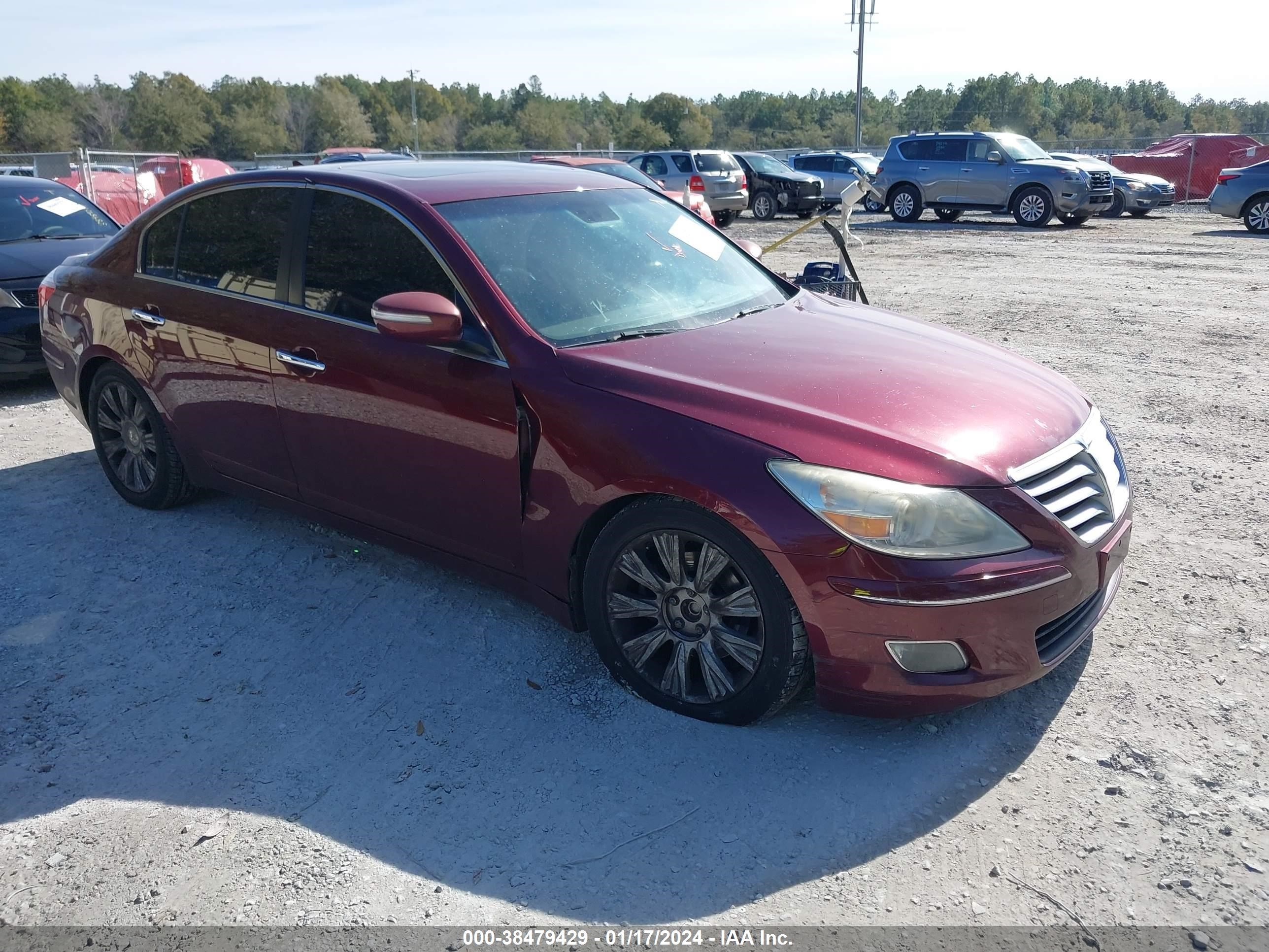 hyundai genesis 2009 kmhgc46e19u022865