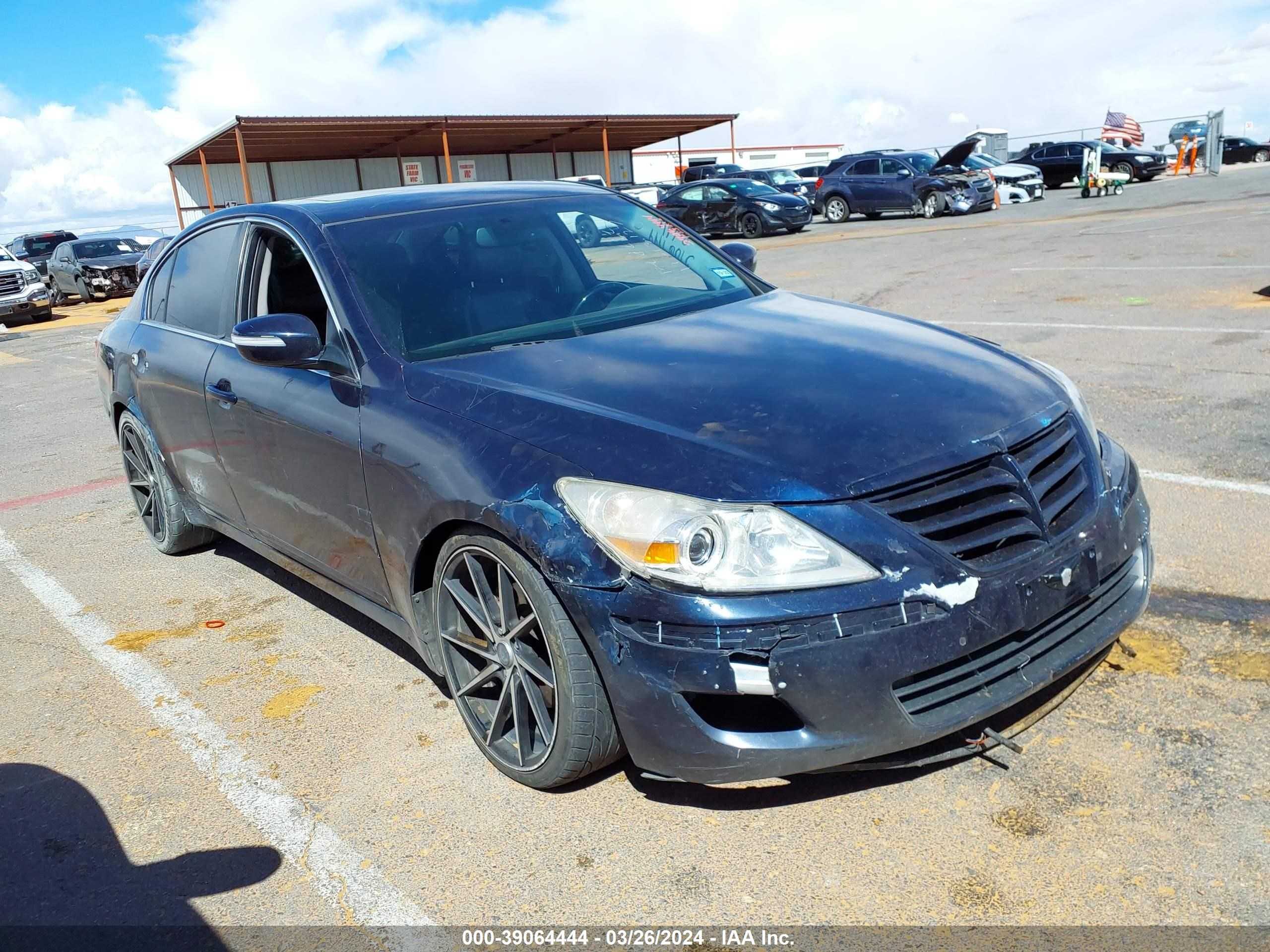 hyundai genesis 2009 kmhgc46e29u026164