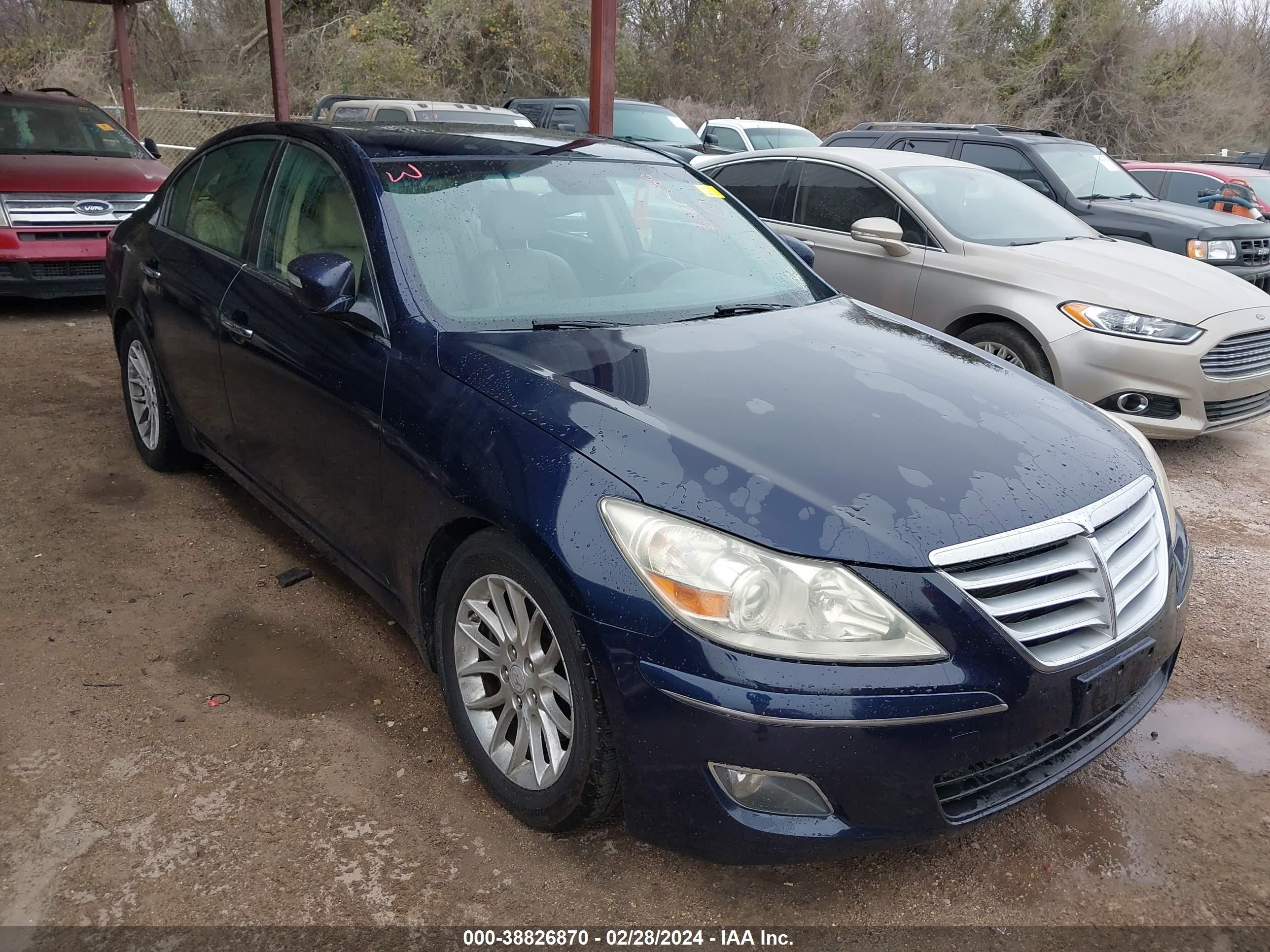 hyundai genesis 2009 kmhgc46e79u022773