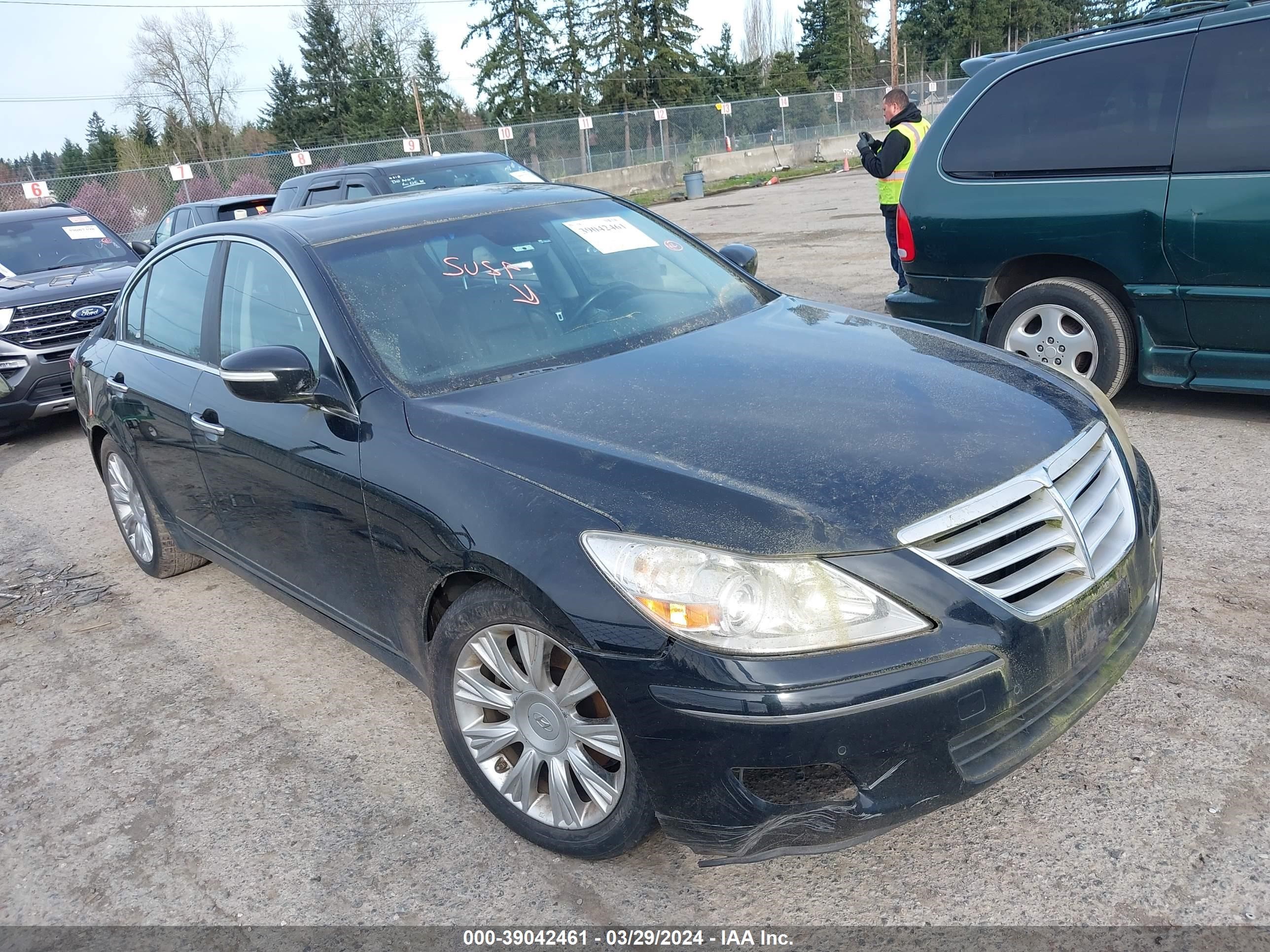 hyundai genesis 2009 kmhgc46e89u025519