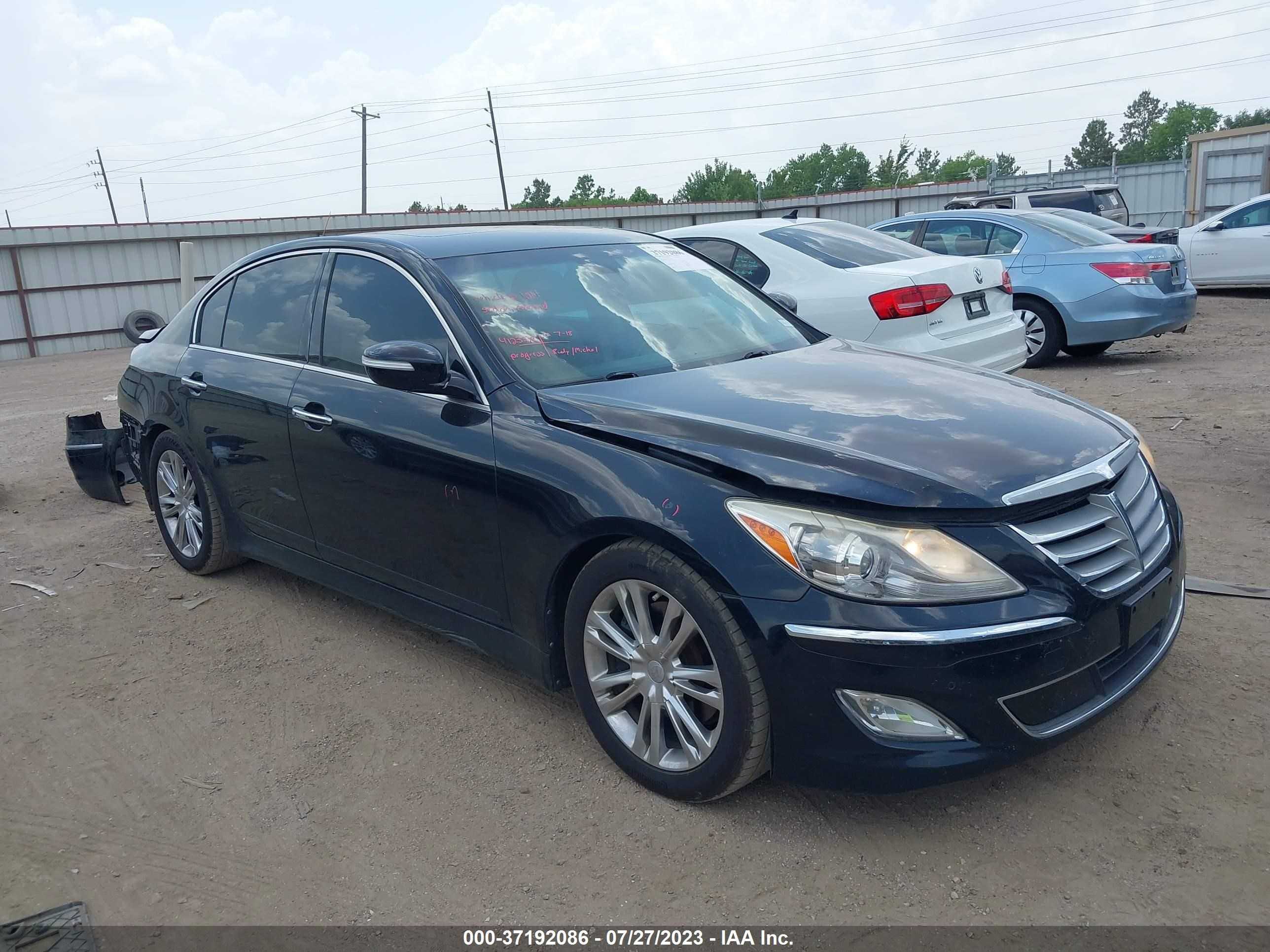 hyundai genesis 2012 kmhgc4dd1cu194895