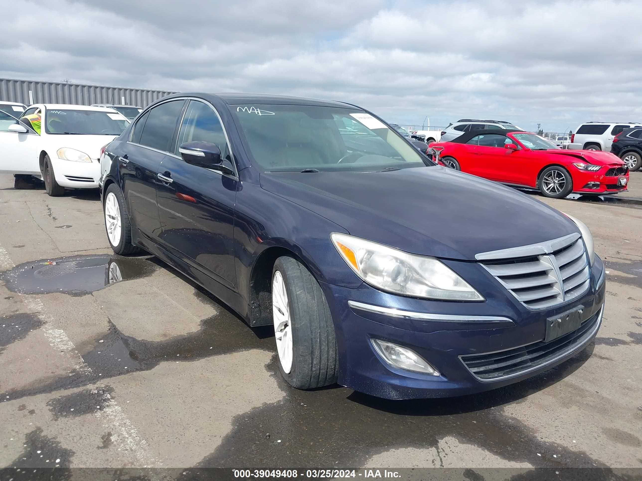 hyundai genesis 2012 kmhgc4dd2cu185087