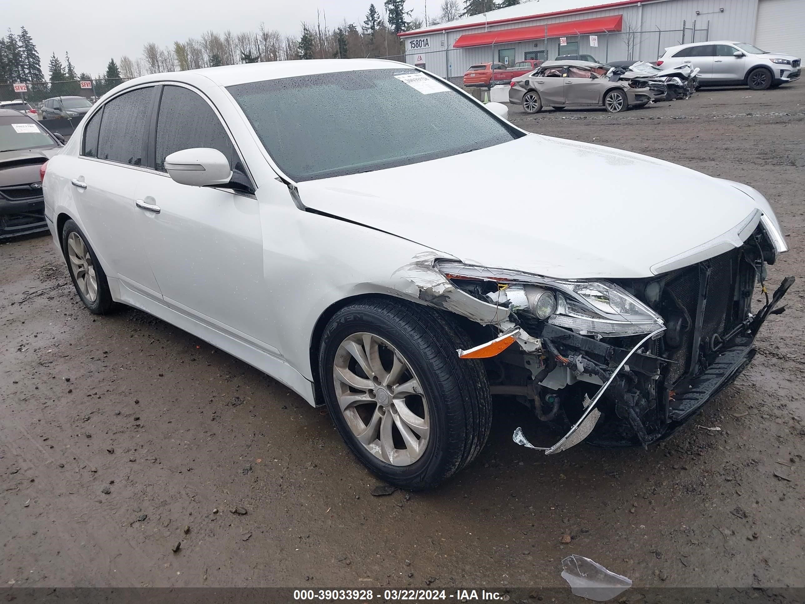 hyundai genesis 2012 kmhgc4dd7cu179074