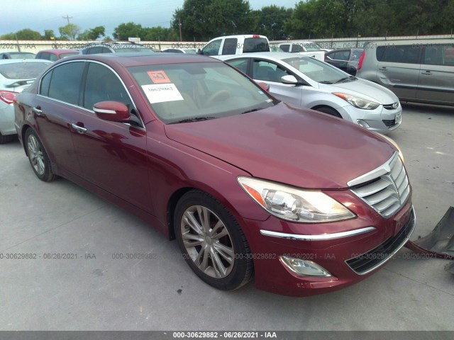 hyundai genesis 2012 kmhgc4dd7cu195579