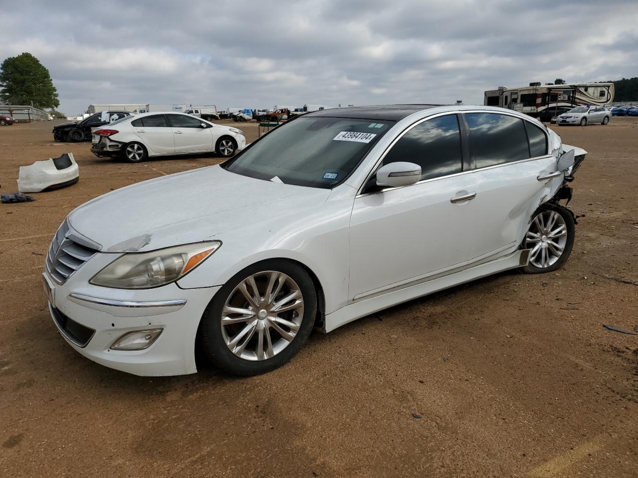 hyundai genesis 2012 kmhgc4dd8cu165510