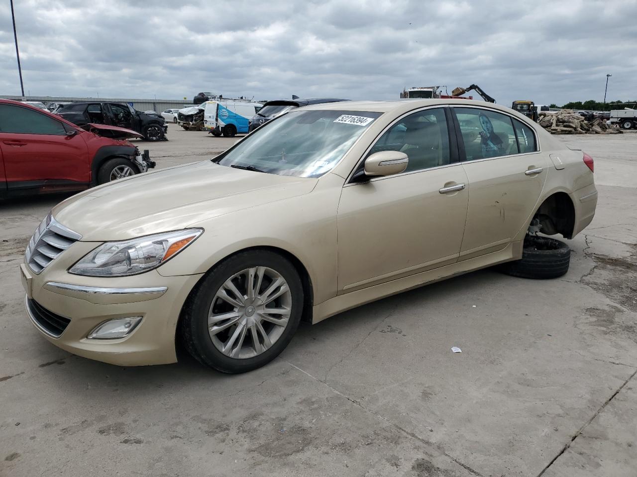 hyundai genesis 2012 kmhgc4dd9cu169436