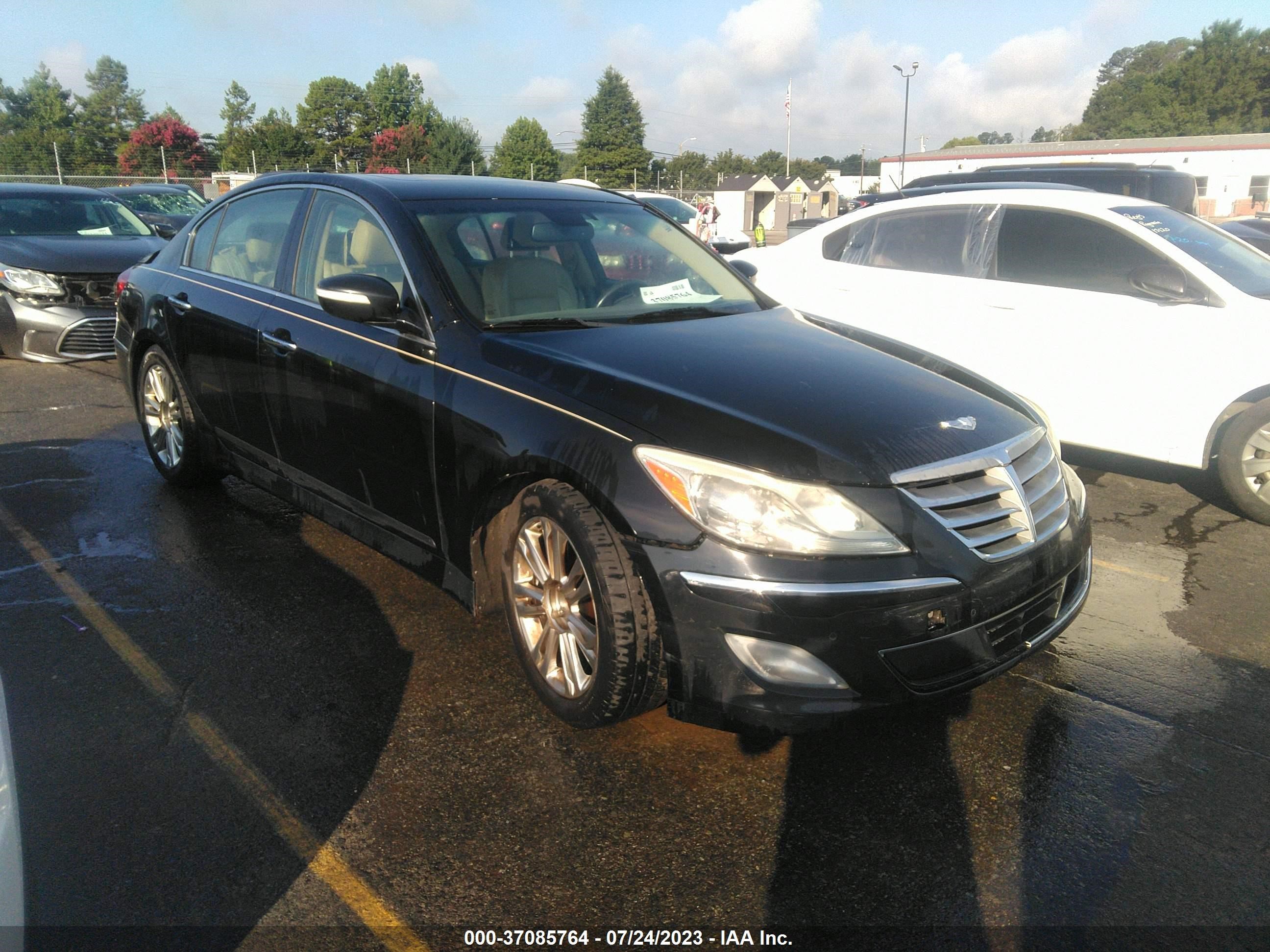 hyundai genesis 2012 kmhgc4ddxcu189985