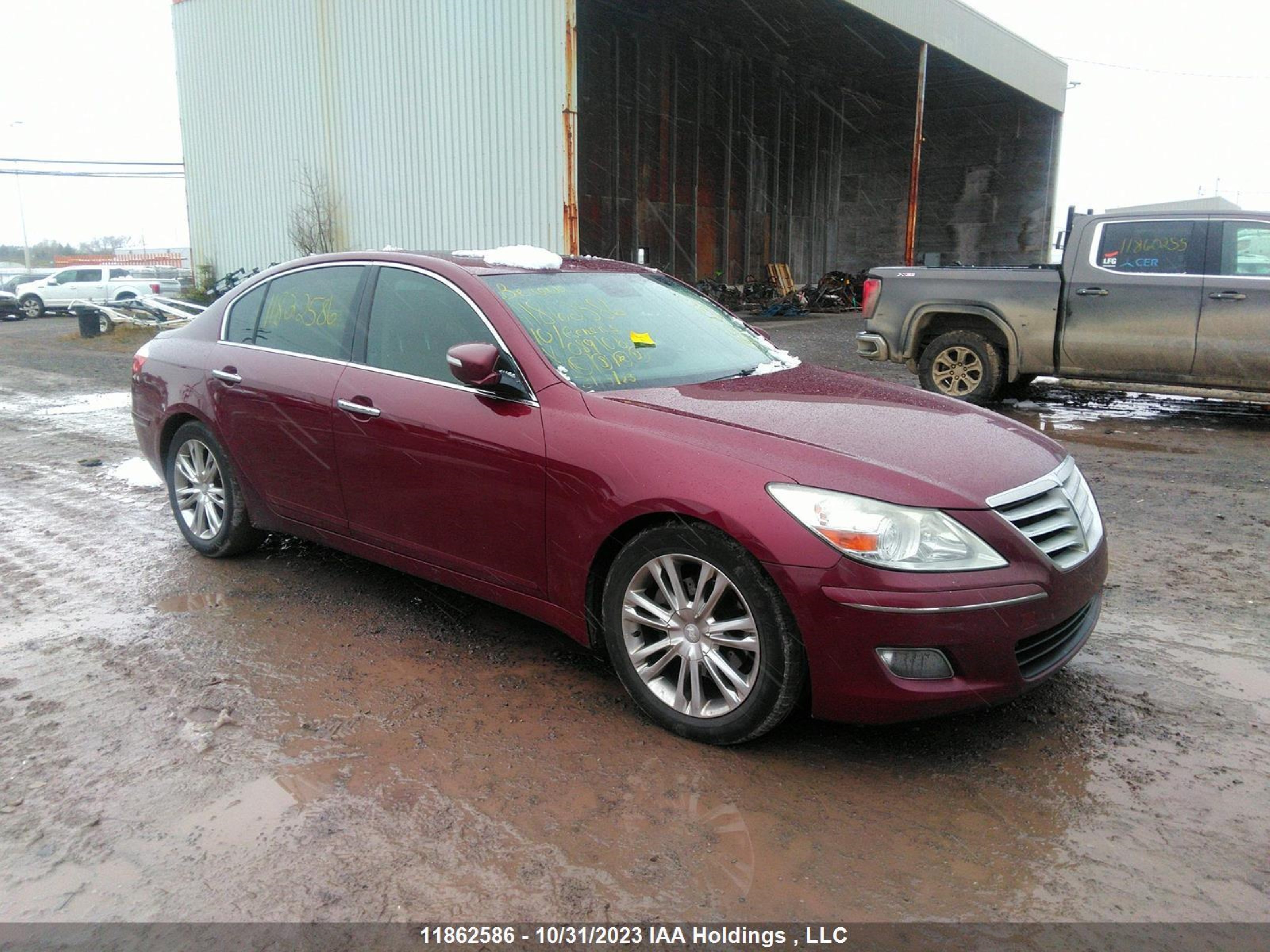 hyundai genesis 2010 kmhgc4de7au089106