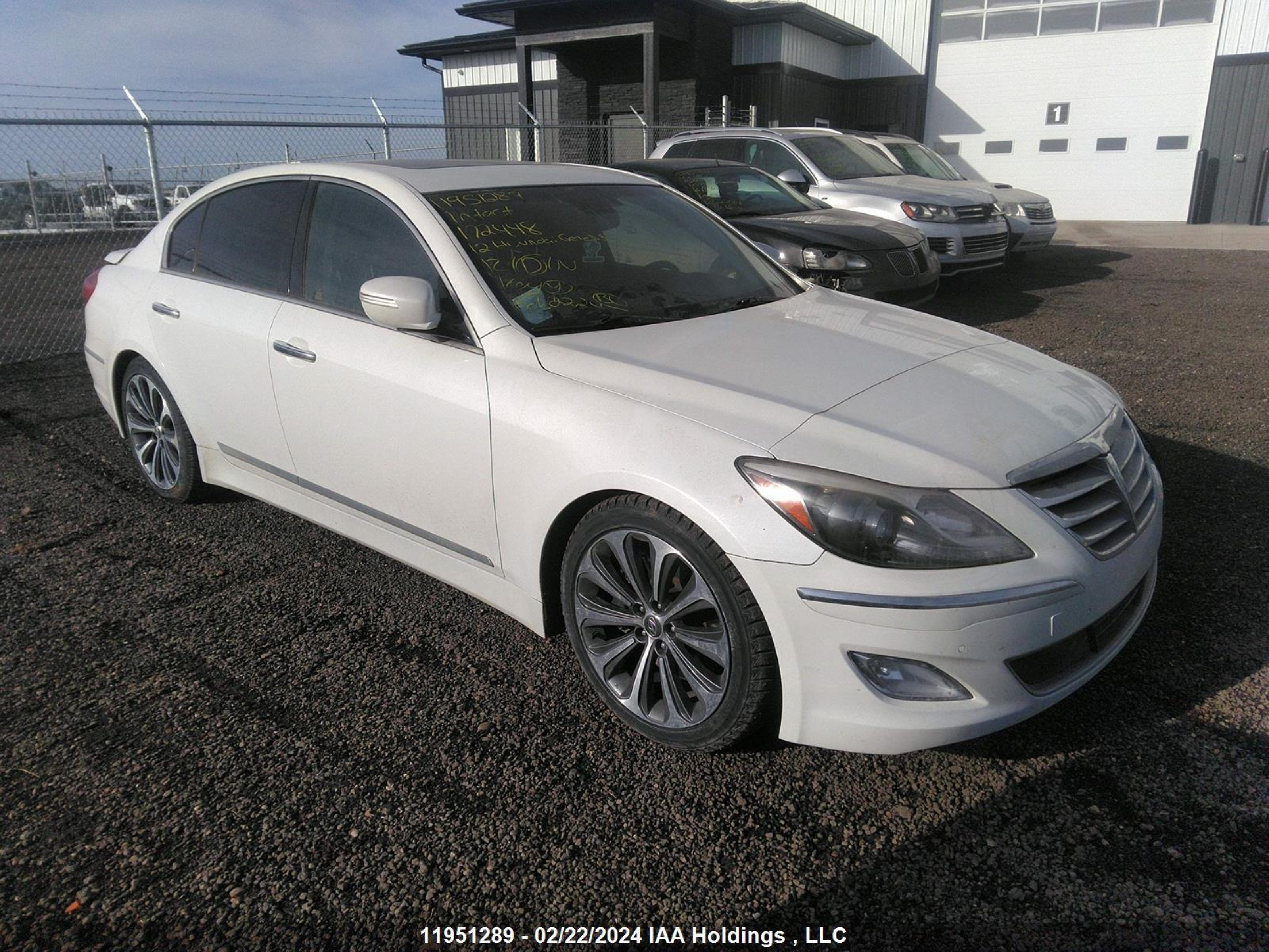 hyundai genesis 2012 kmhgc4dh5cu172448