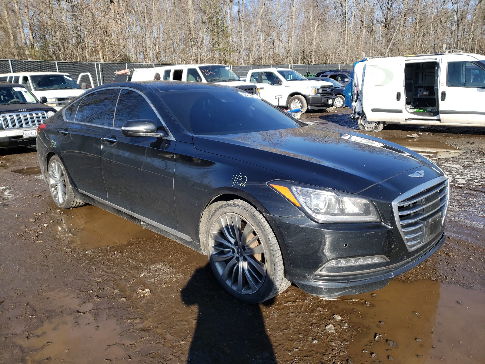 hyundai genesis 2015 kmhgn4jf8fu032055