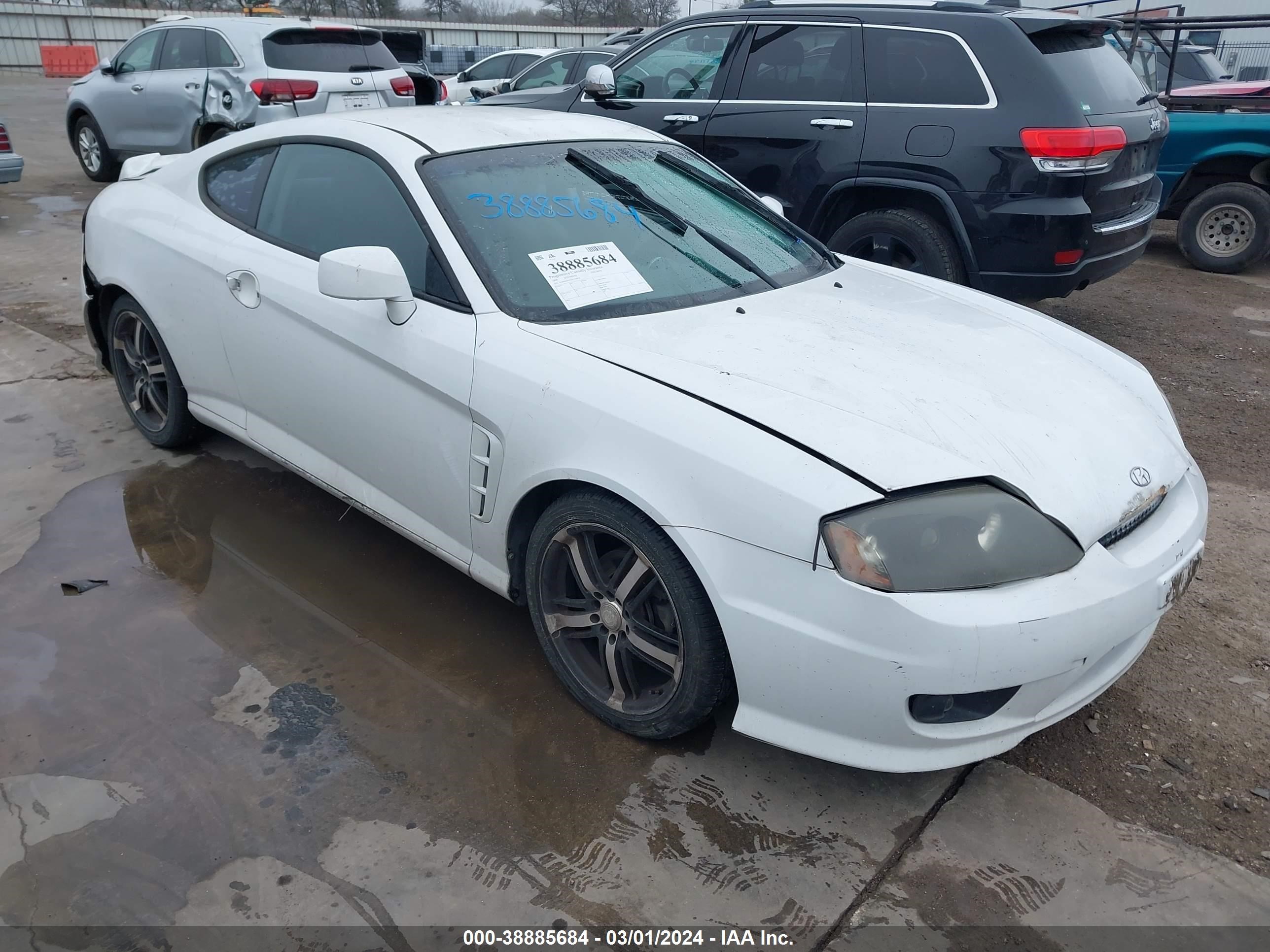 hyundai tiburon 2006 kmhhm65d26u230870