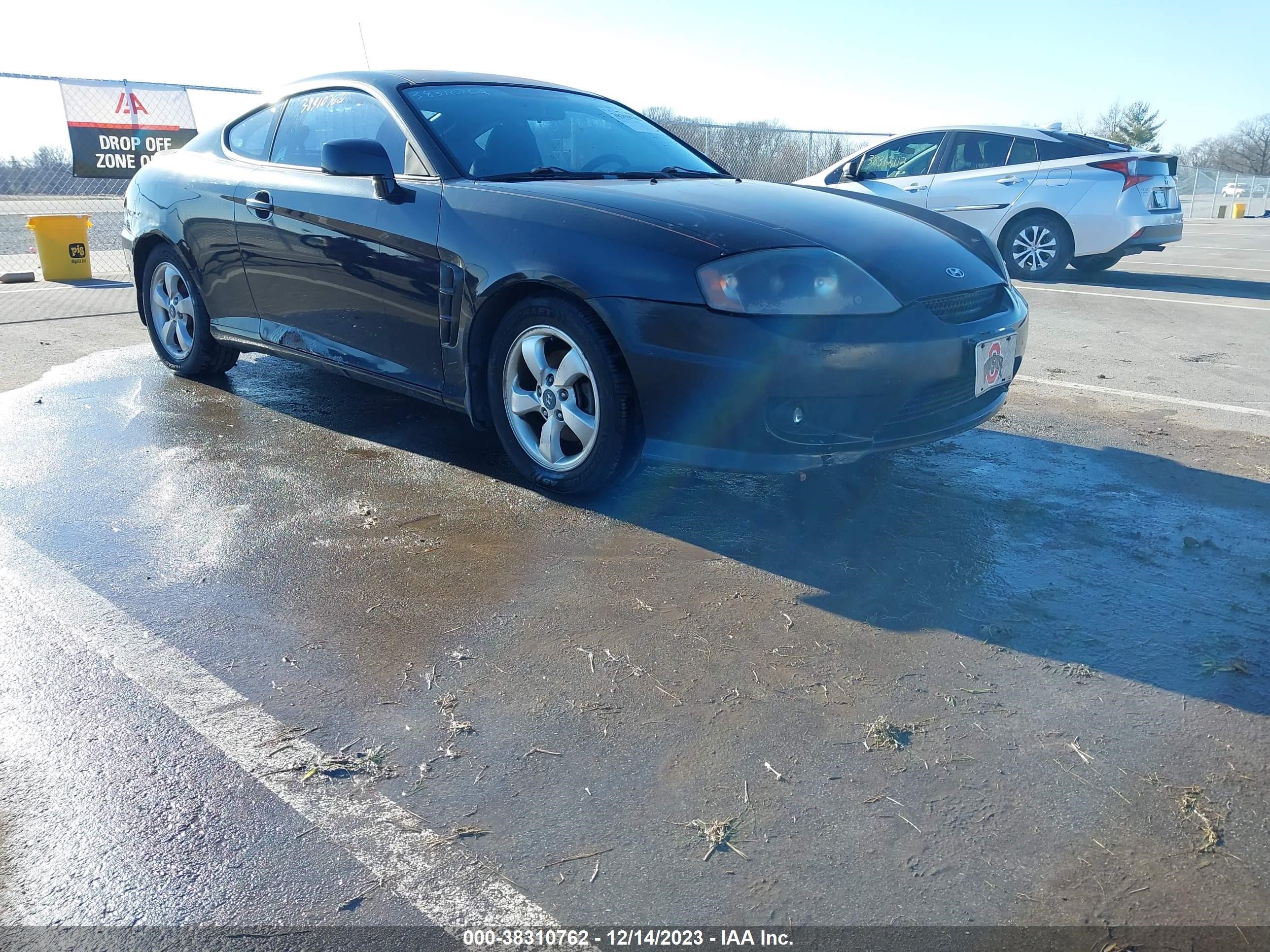 hyundai tiburon 2006 kmhhm65d56u191787