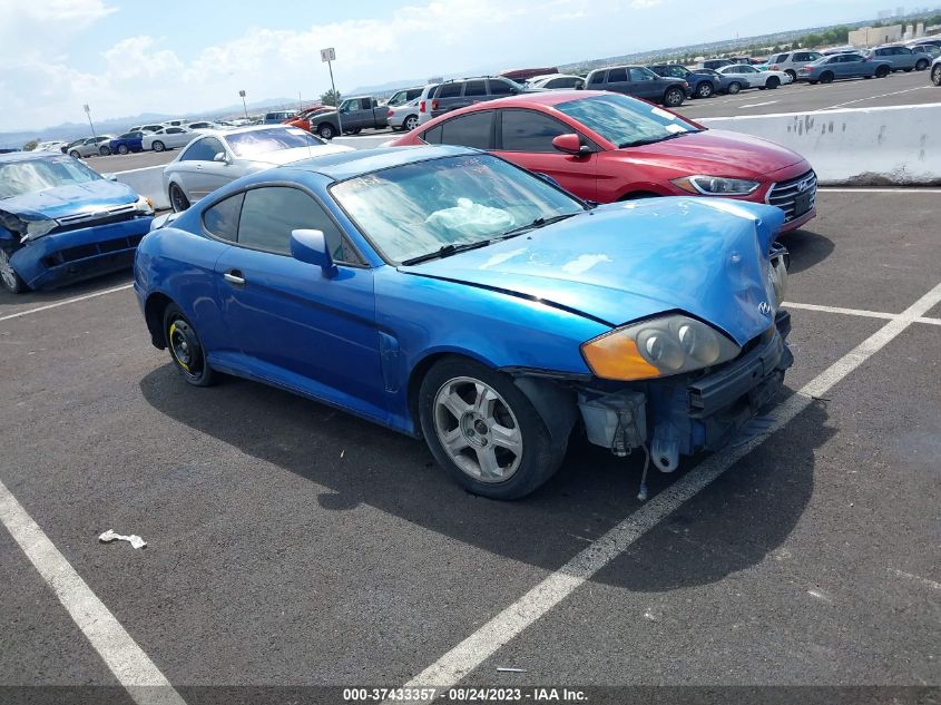 hyundai tiburon 2004 kmhhm65d84u112187