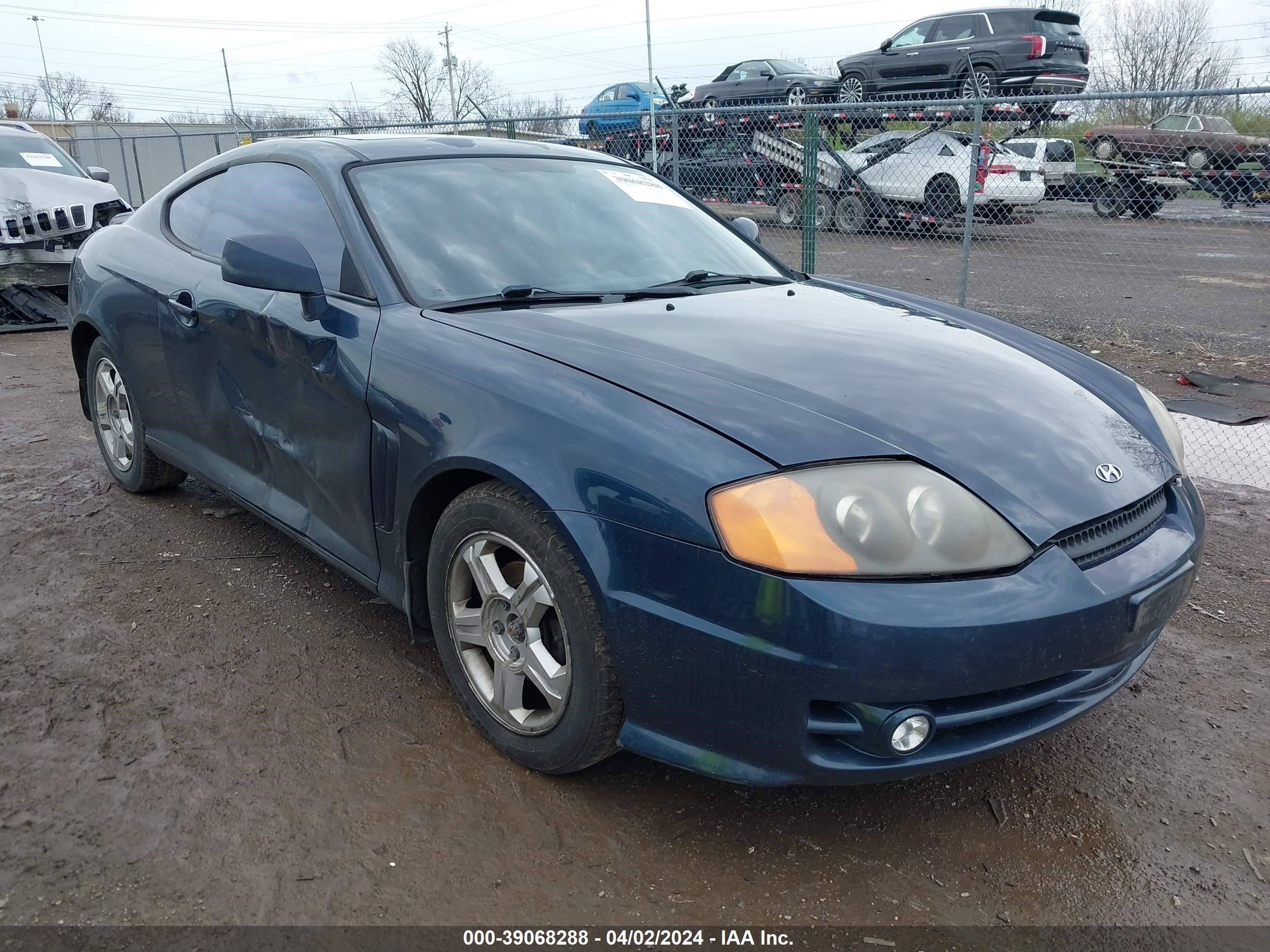 hyundai tiburon 2003 kmhhm65dx3u062567