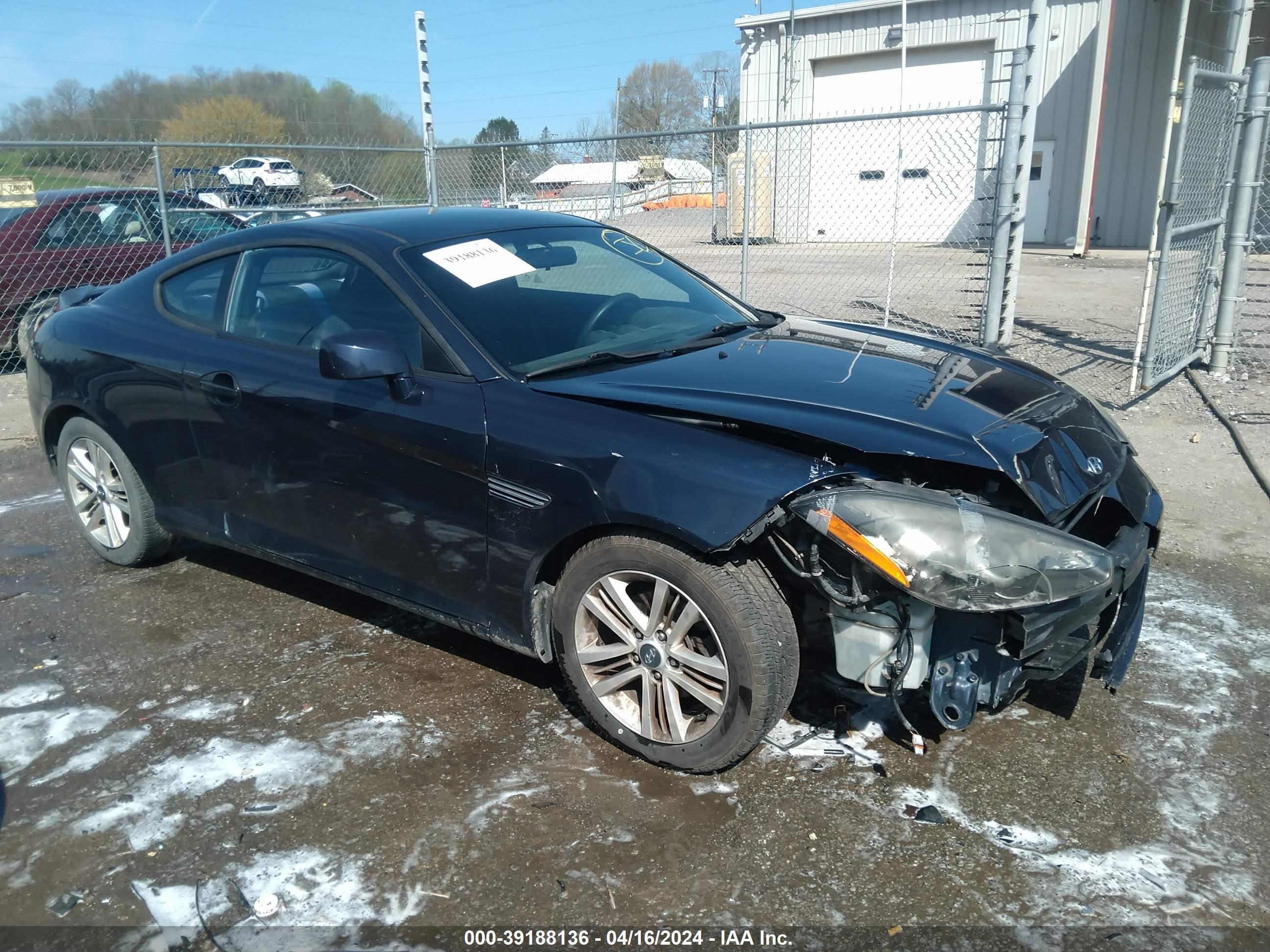 hyundai tiburon 2008 kmhhm66d68u290023