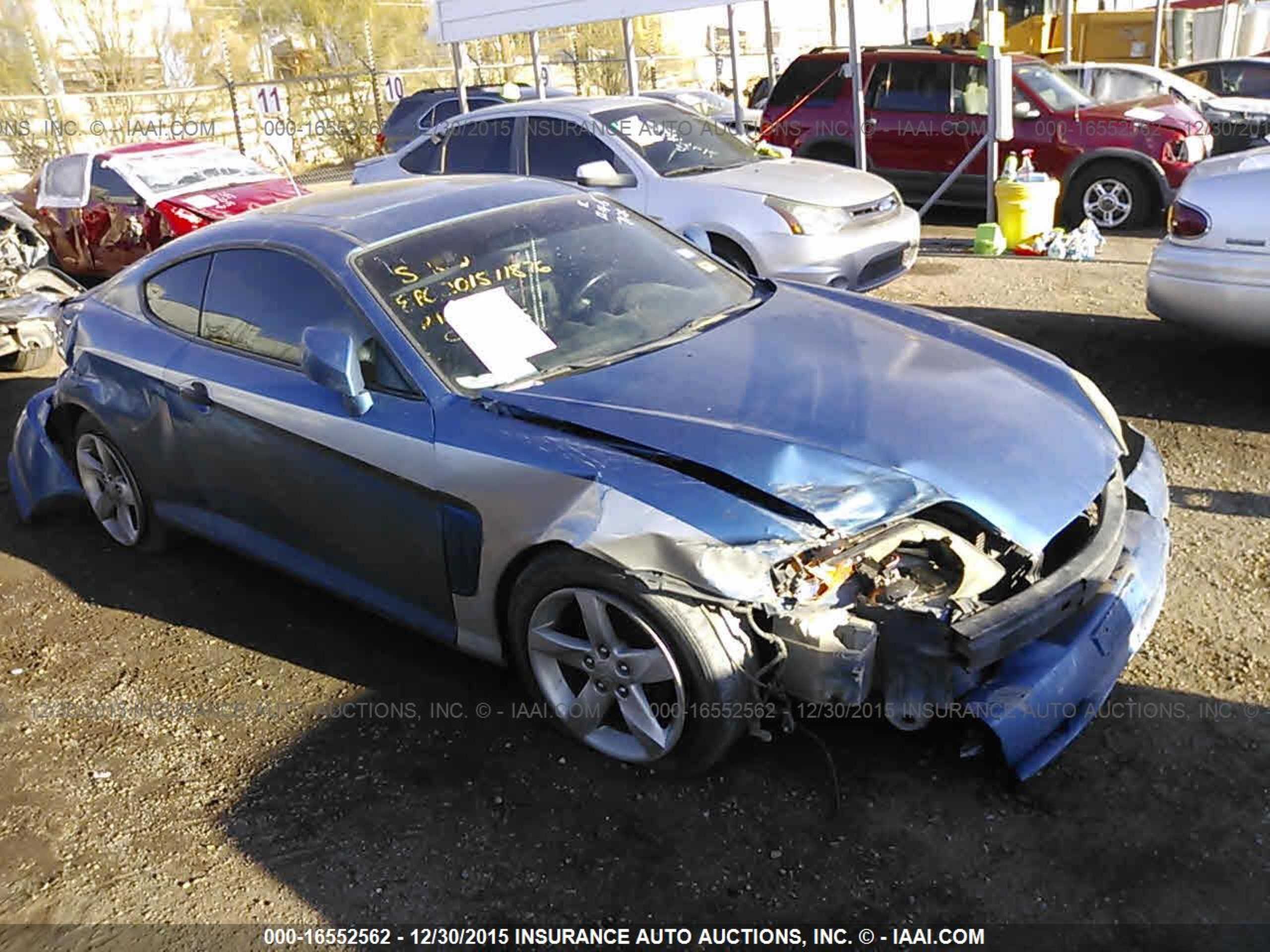 hyundai tiburon 2004 kmhhn65f44u118048