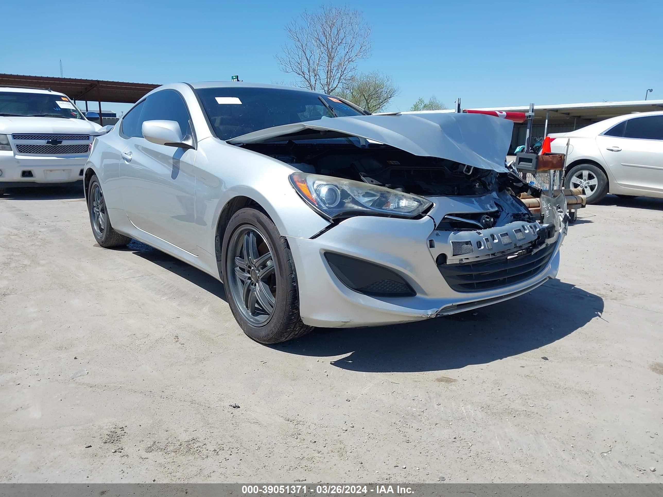 hyundai genesis coupe 2013 kmhht6kd0du095246