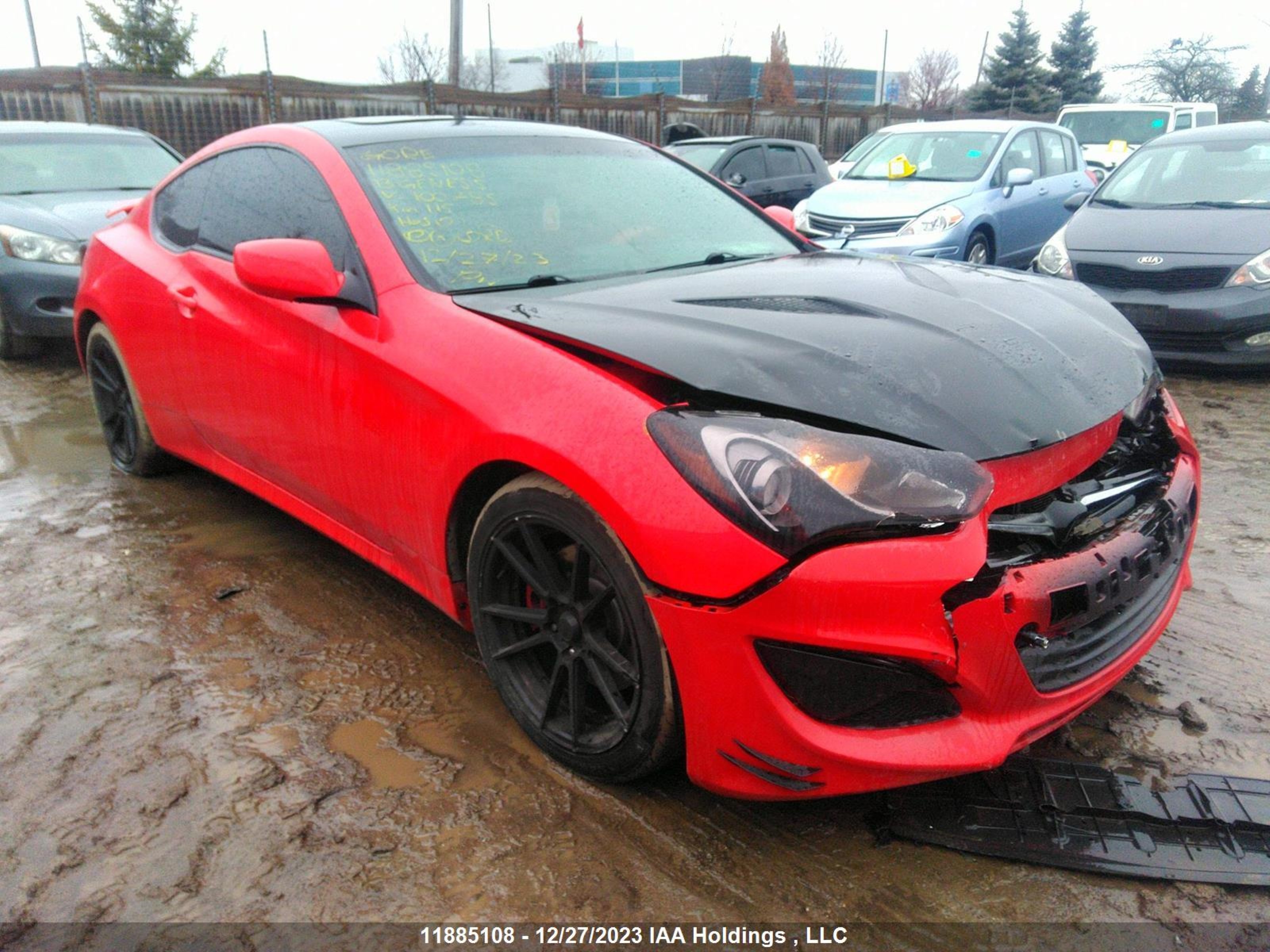 hyundai genesis coupe 2013 kmhht6kd2du100785