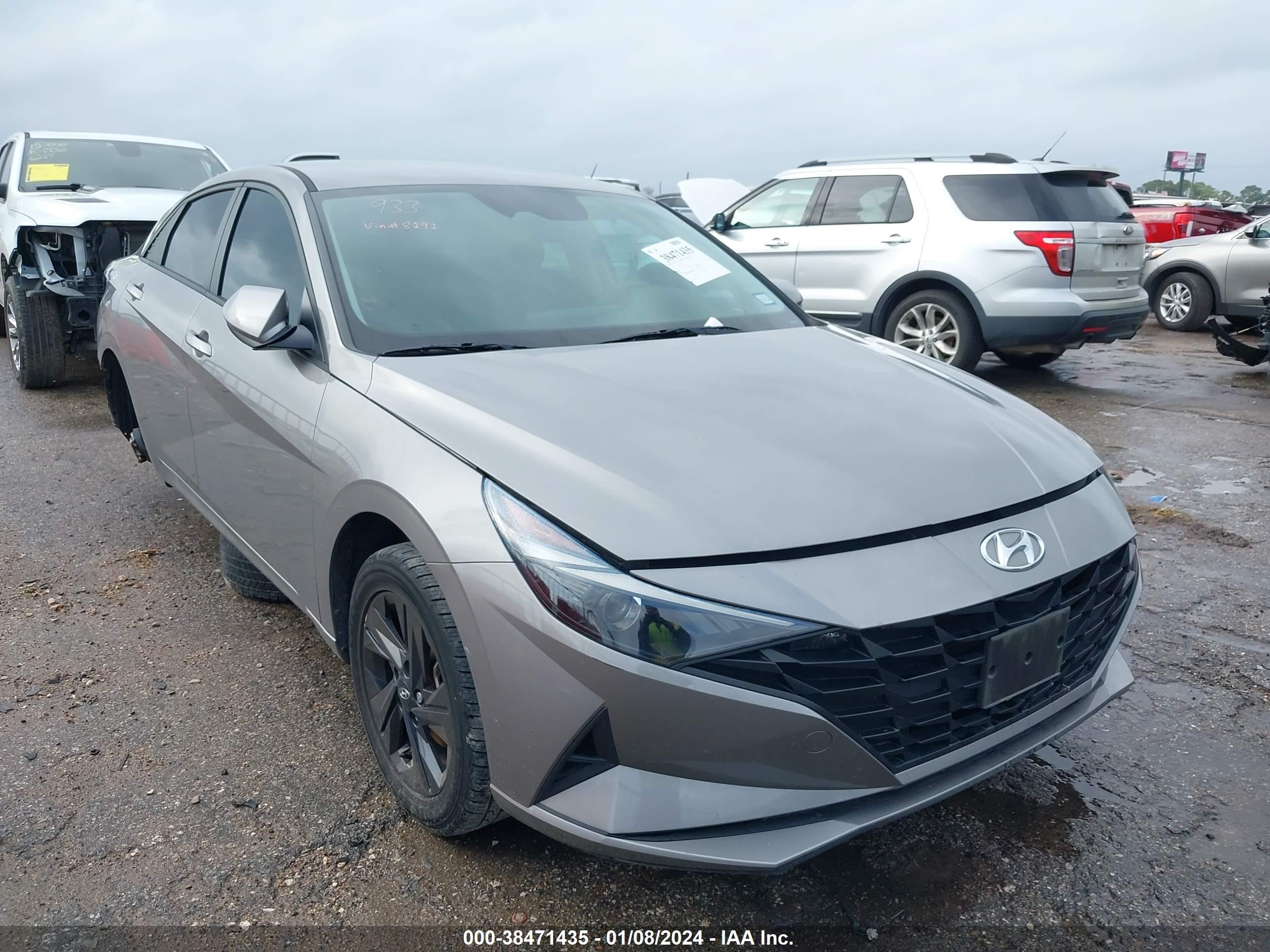 hyundai elantra 2021 kmhlm4agxmu128292