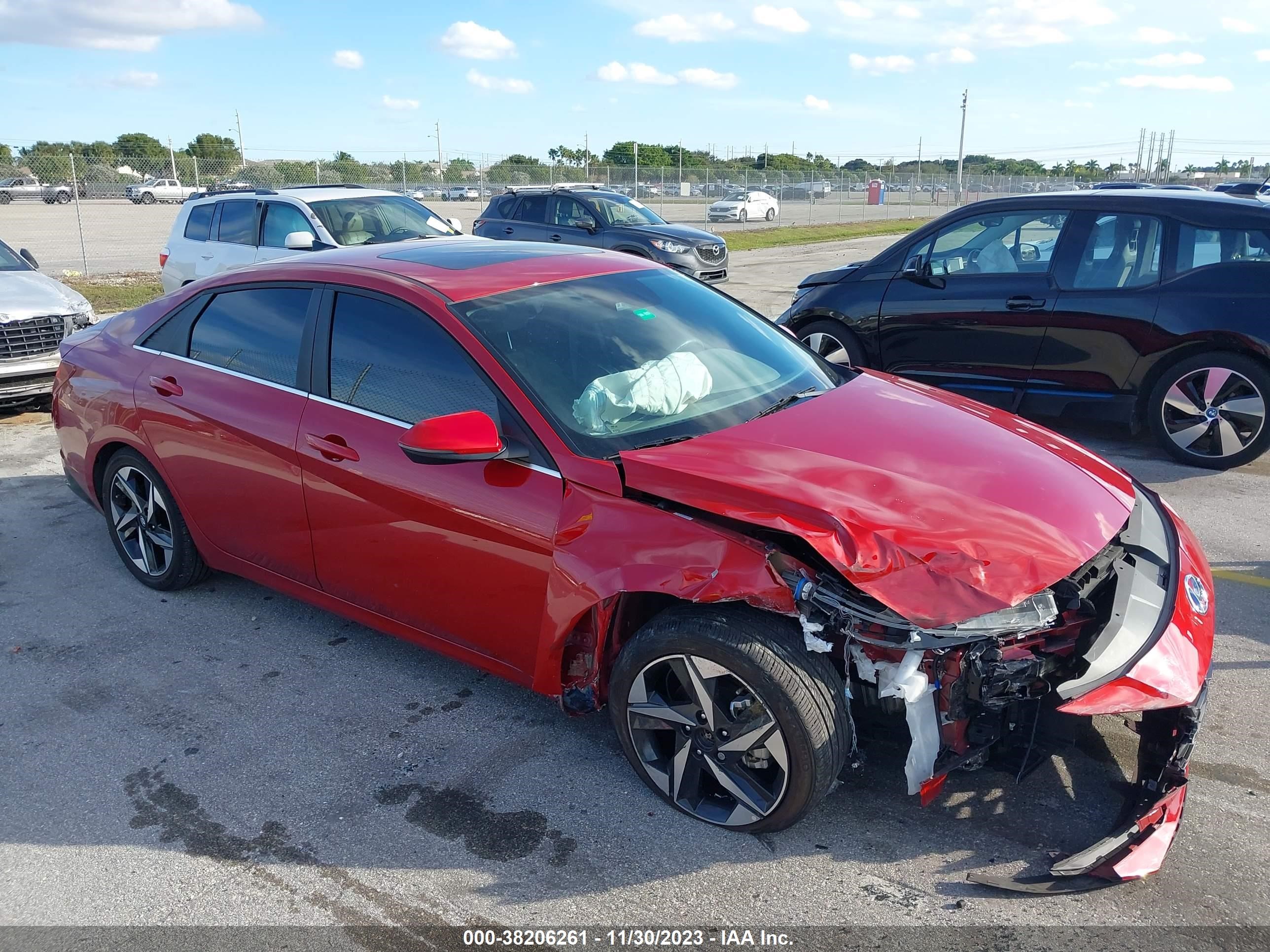 hyundai elantra 2022 kmhln4ag9nu355990