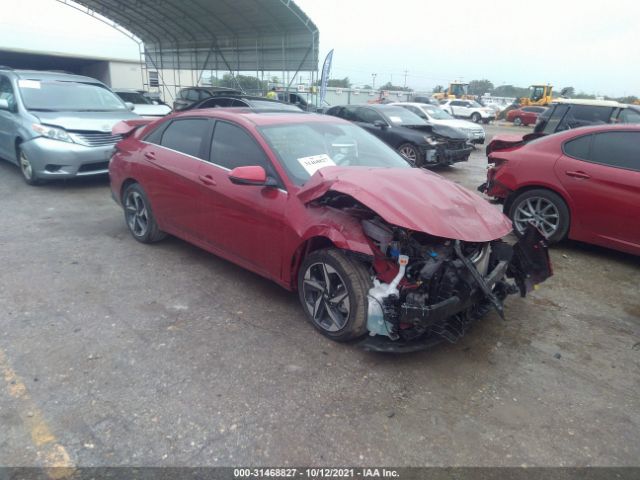 hyundai elantra hybrid 2021 kmhln4aj5mu007064