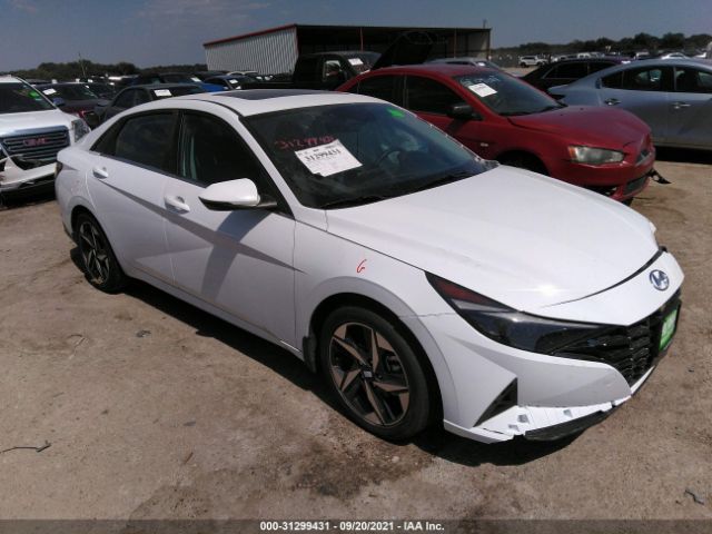 hyundai elantra hybrid 2021 kmhln4aj6mu010216